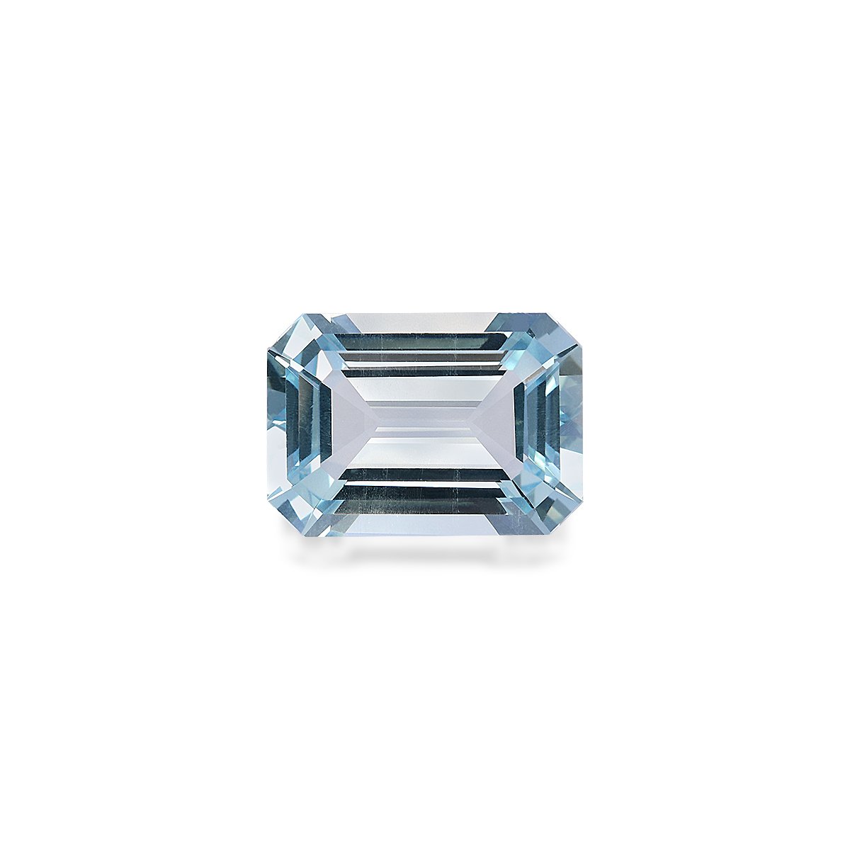 baby blue aquamarine, 5.55ct rectangular cut — main view