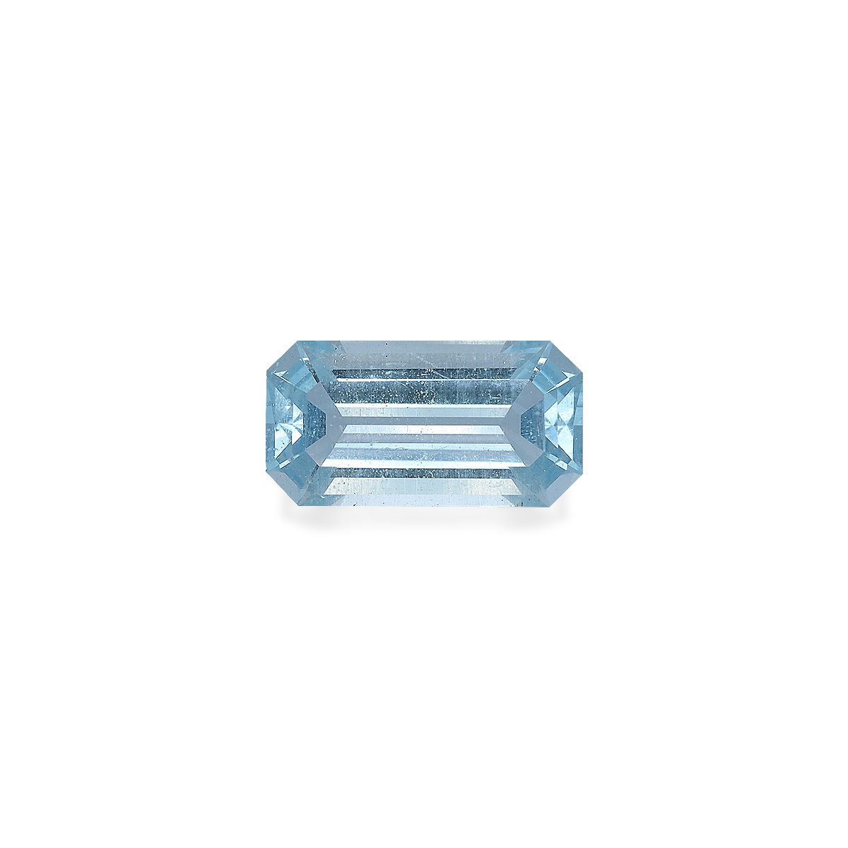 baby blue aquamarine, 5.68ct rectangular cut — main view