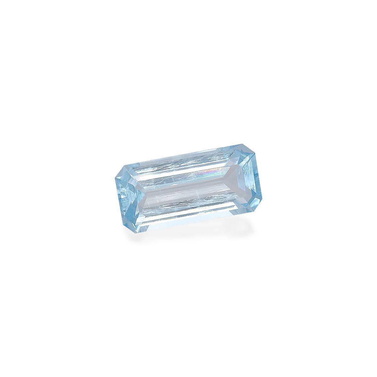 baby blue aquamarine, 12.06ct rectangular cut — view 3