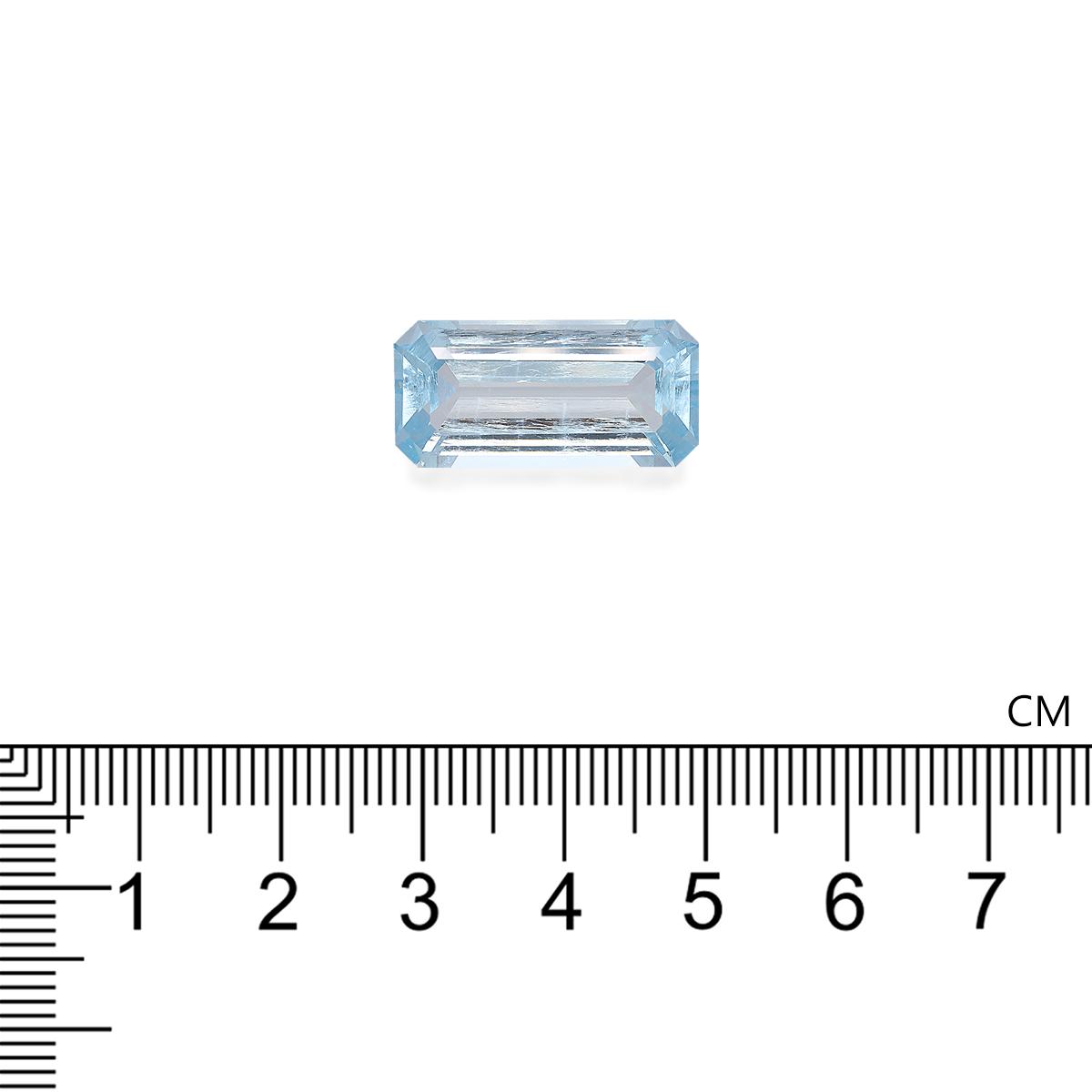 baby blue aquamarine, 12.06ct rectangular cut — view 4