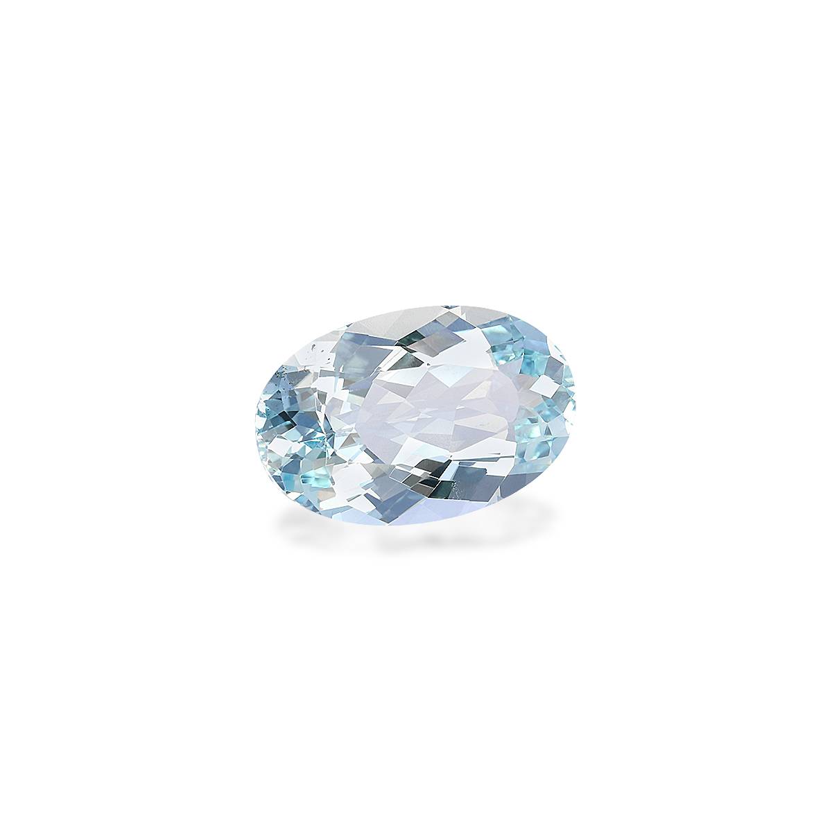 sky blue aquamarine, 5.37ct oval cut — view 3