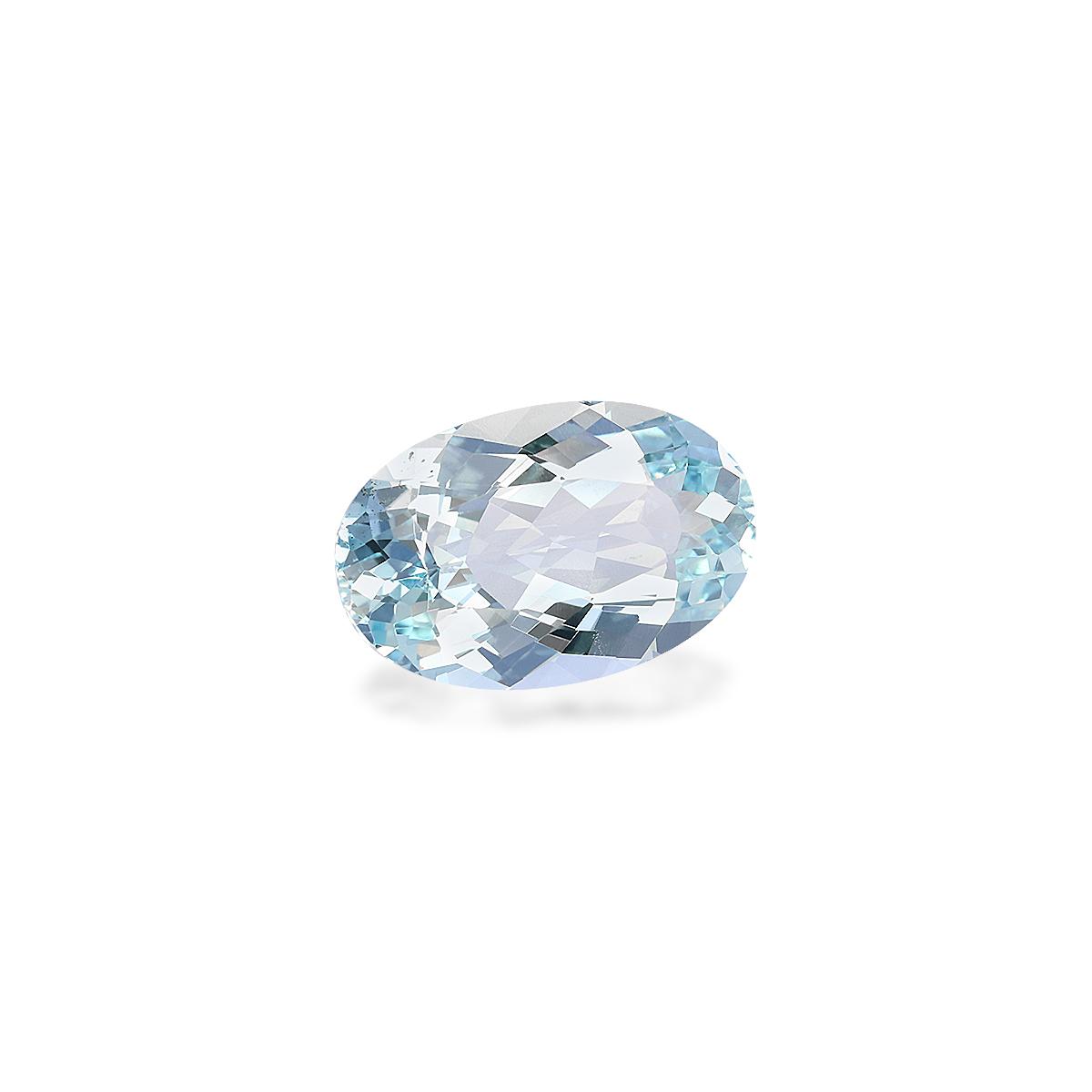 sky blue aquamarine, 5.37ct oval cut — view 3
