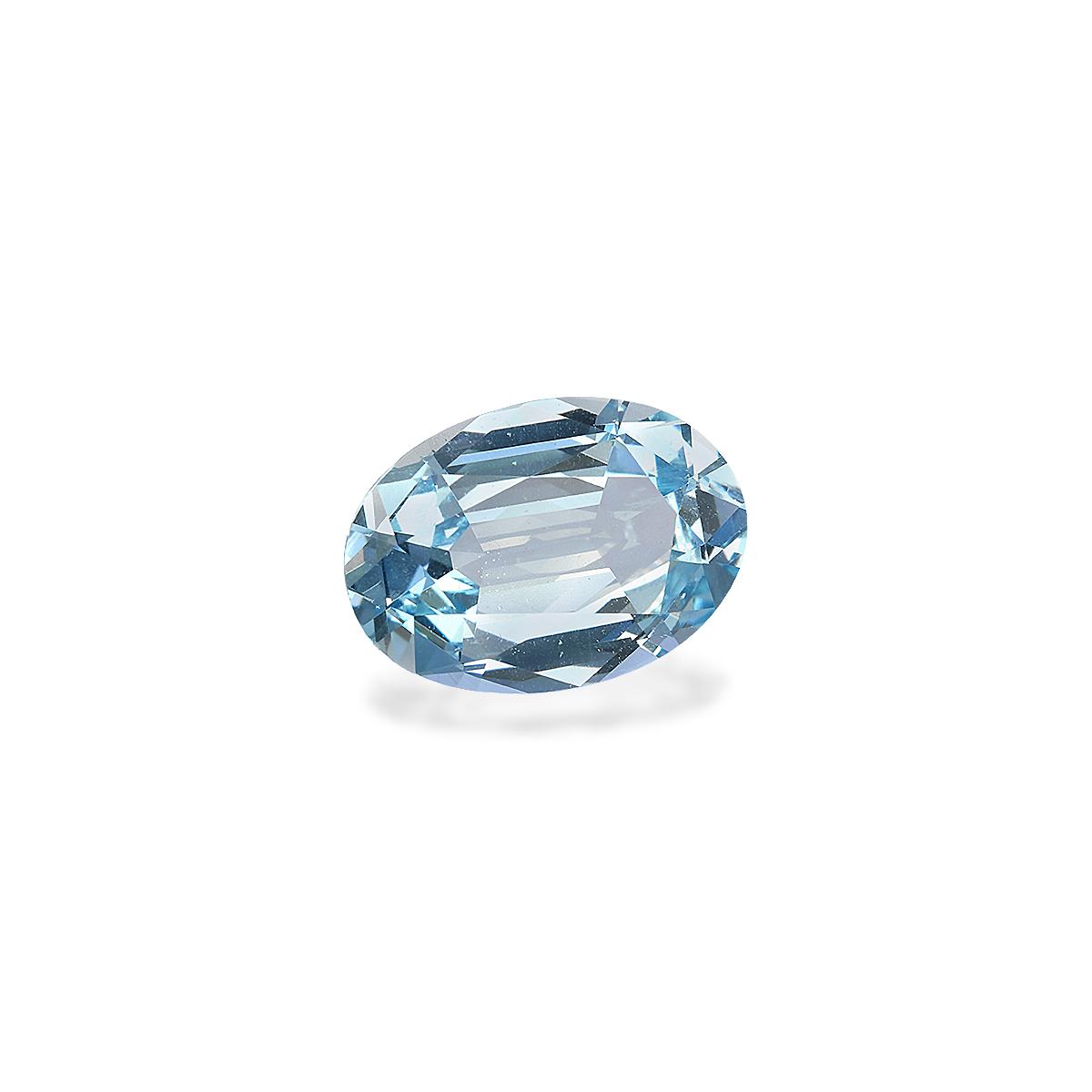 baby blue aquamarine, 4.18ct oval cut — view 3