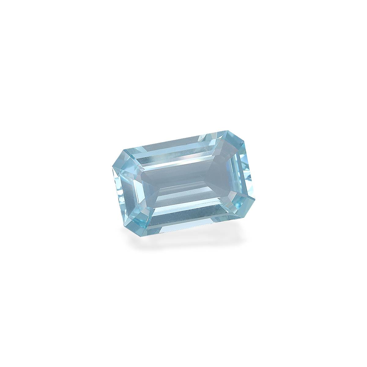 baby blue aquamarine, 12.3ct rectangular cut — view 3