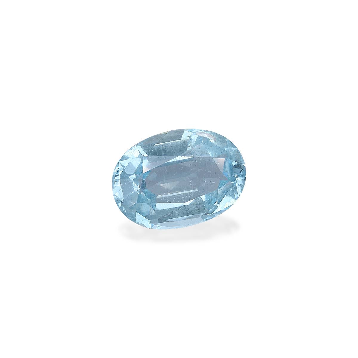baby blue aquamarine, 12.38ct oval cut — view 3