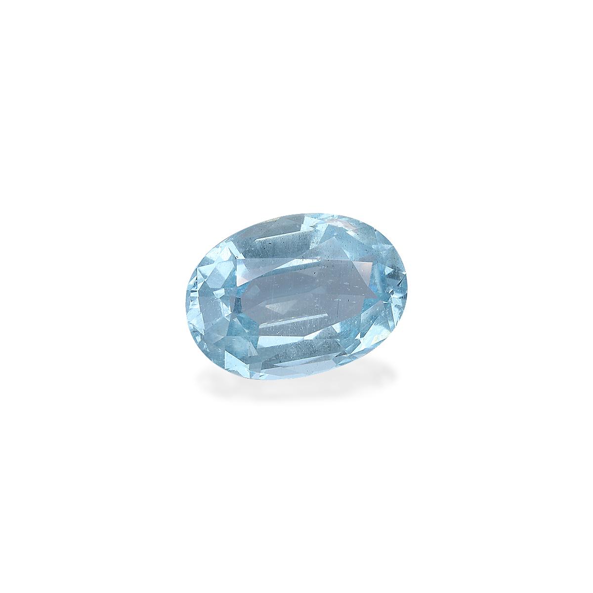 baby blue aquamarine, 12.38ct oval cut — view 3
