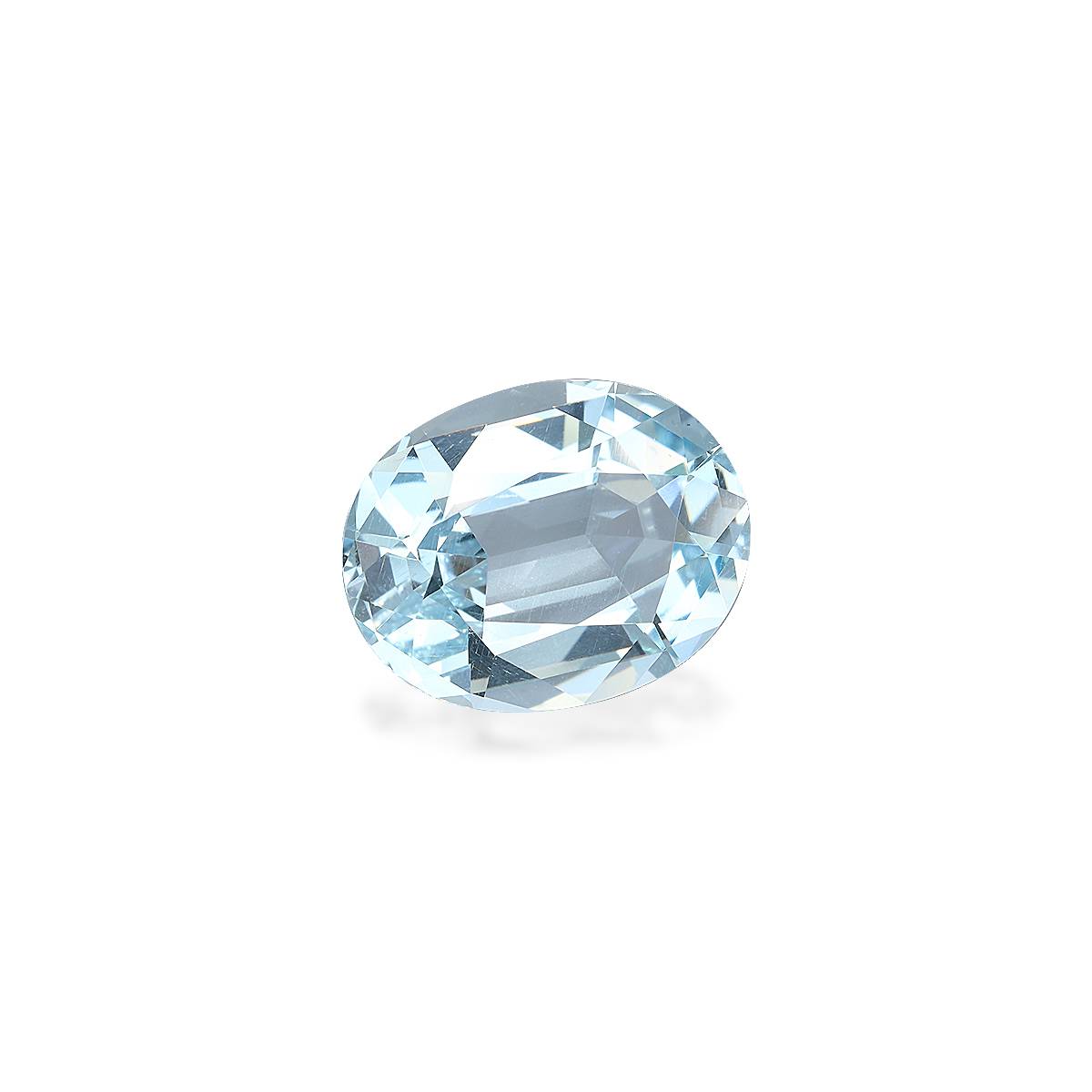sky blue aquamarine, 8.74ct oval cut — view 3