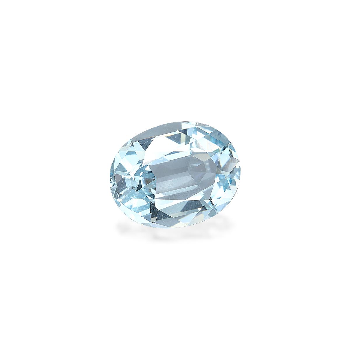 sky blue aquamarine, 8.74ct oval cut — view 3