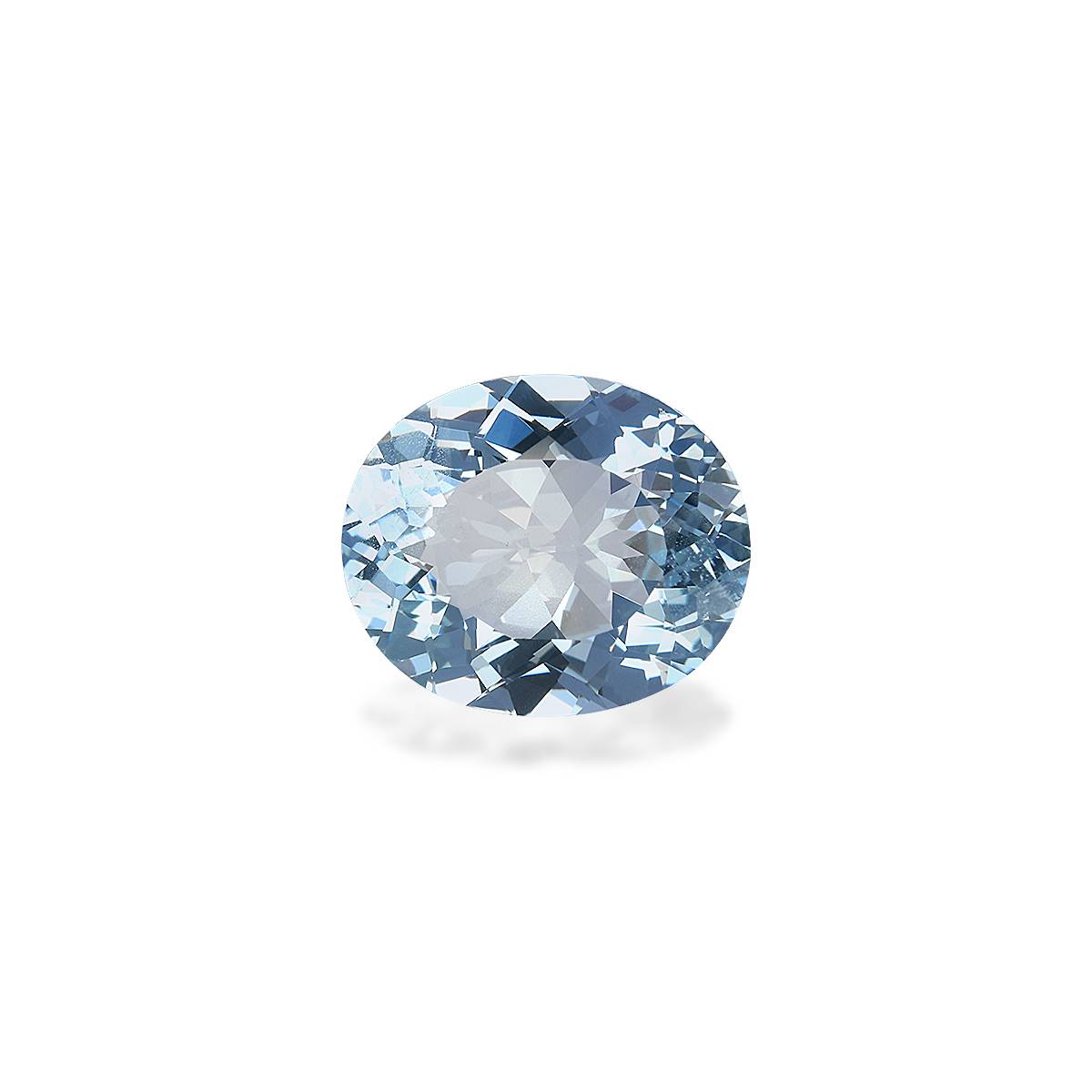 baby blue aquamarine, 2.98ct oval cut — main view
