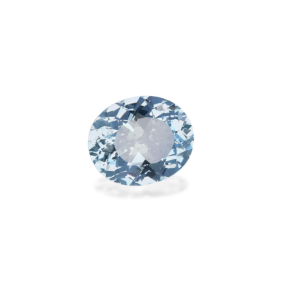 baby blue aquamarine, 2.98ct oval cut — view 3