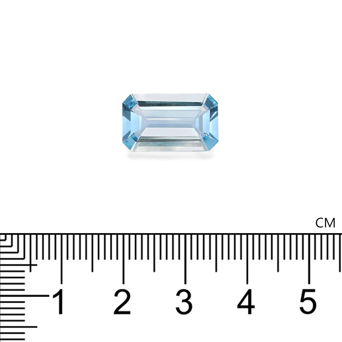Santa Maria blue aquamarine, 4.93ct rectangular cut — view 4