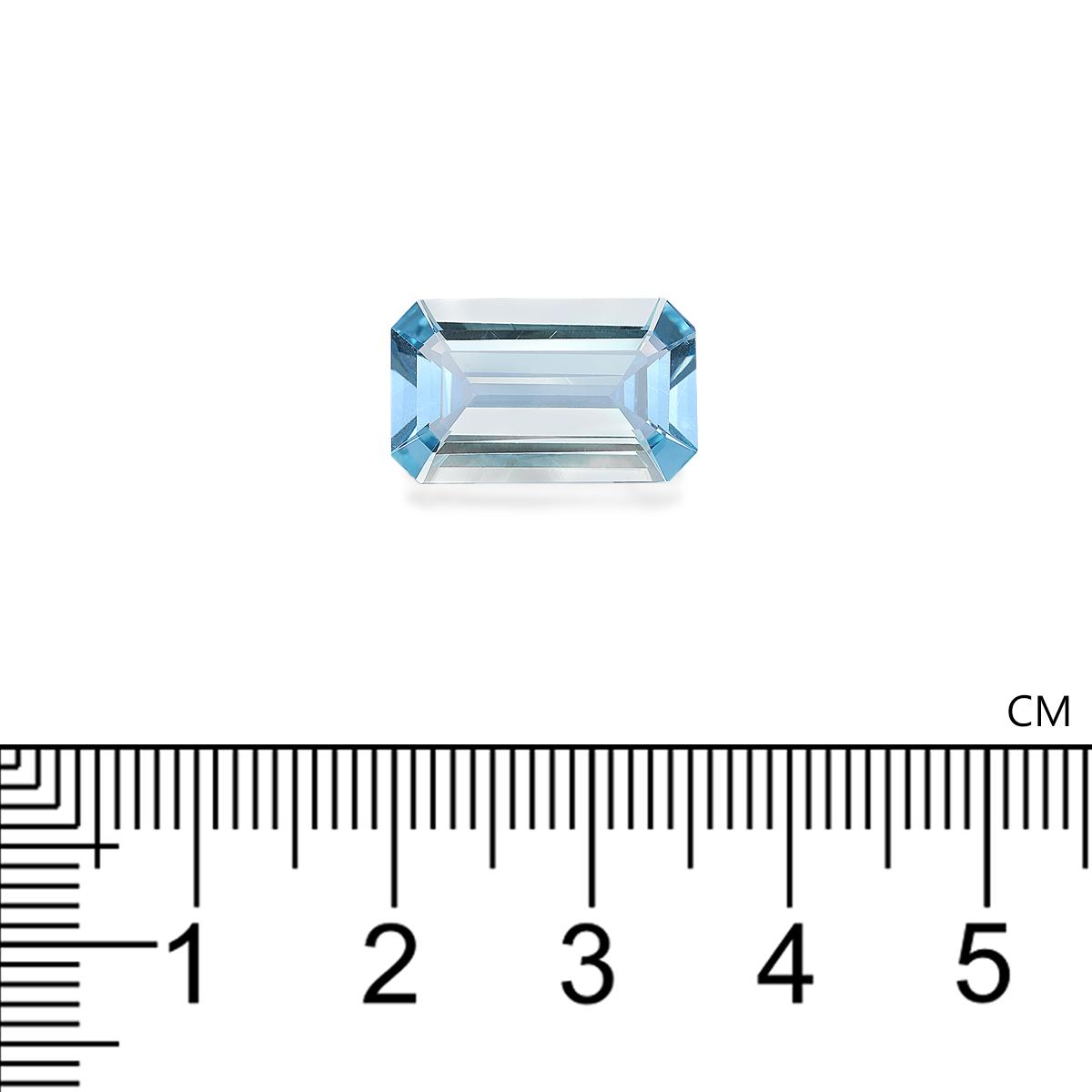 Santa Maria blue aquamarine, 4.93ct rectangular cut — view 4