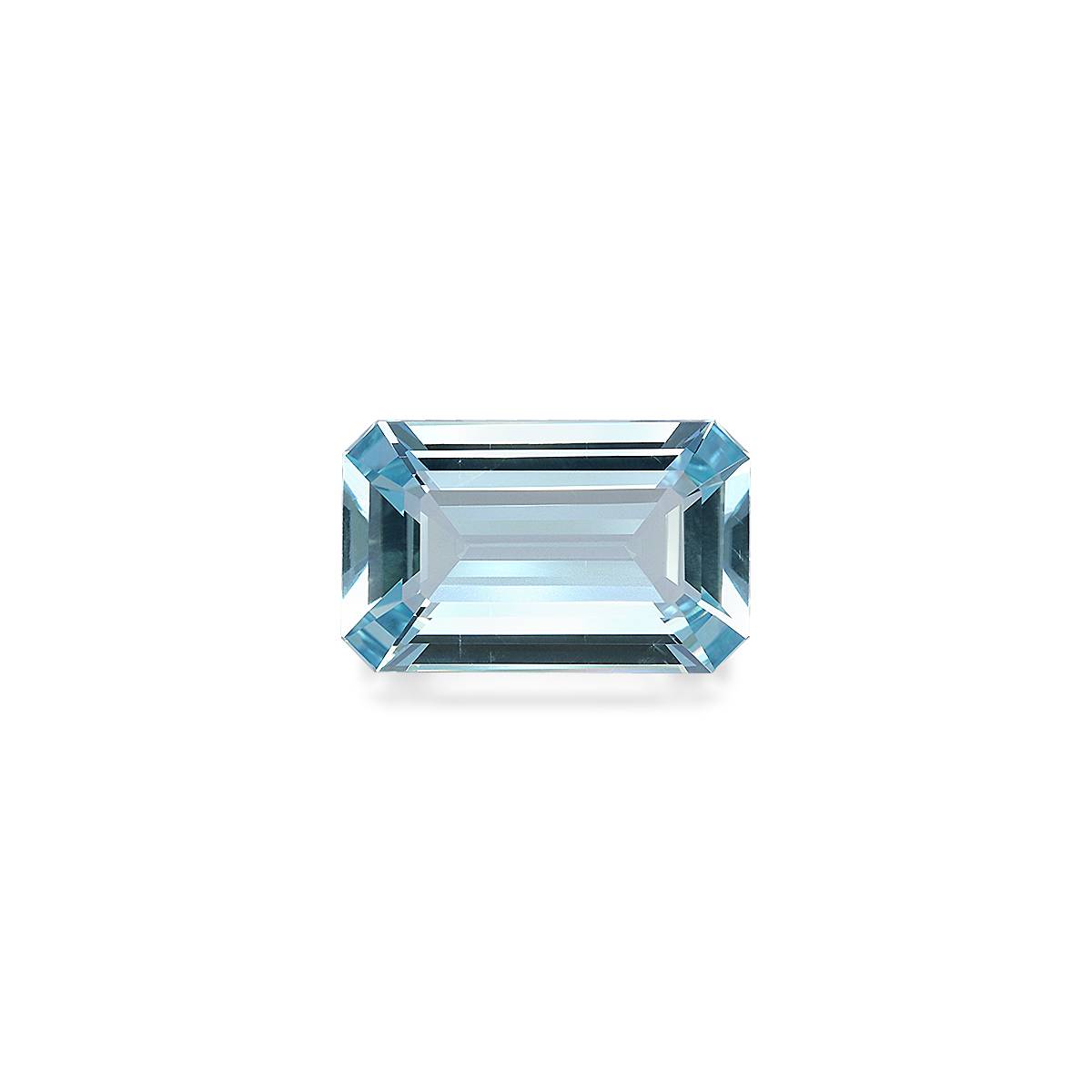 baby blue aquamarine, 6.83ct rectangular cut — main view