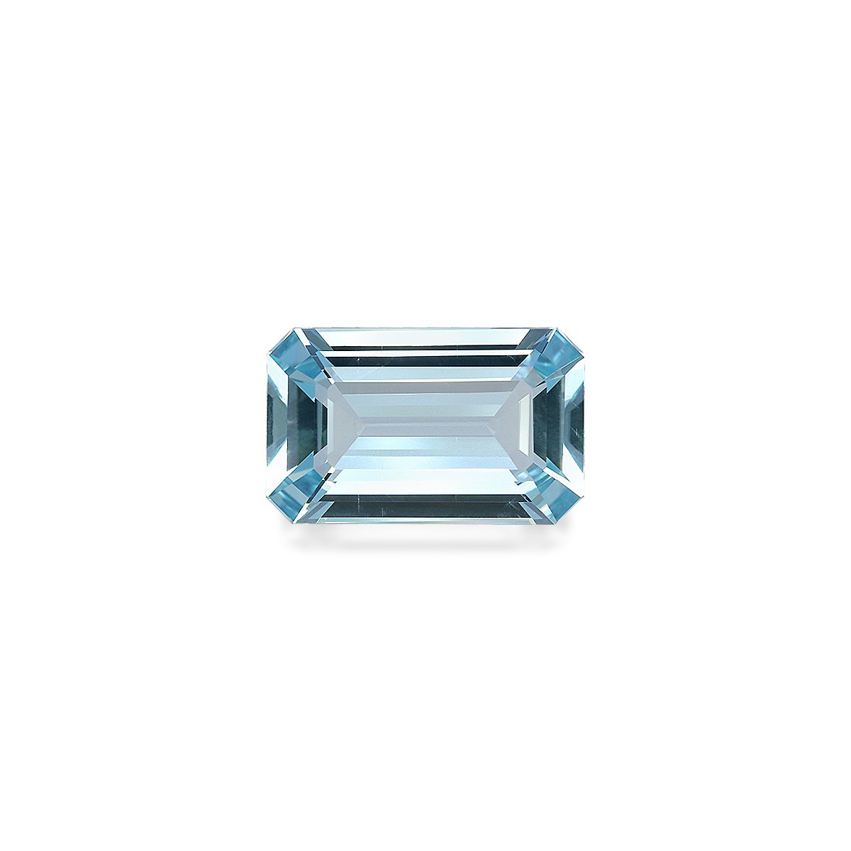 baby blue aquamarine, 6.83ct rectangular cut — main view