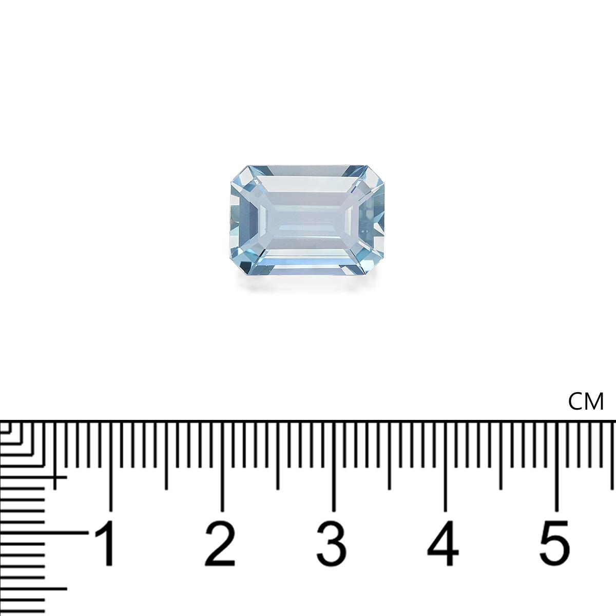 baby blue aquamarine, 4.68ct rectangular cut — view 4
