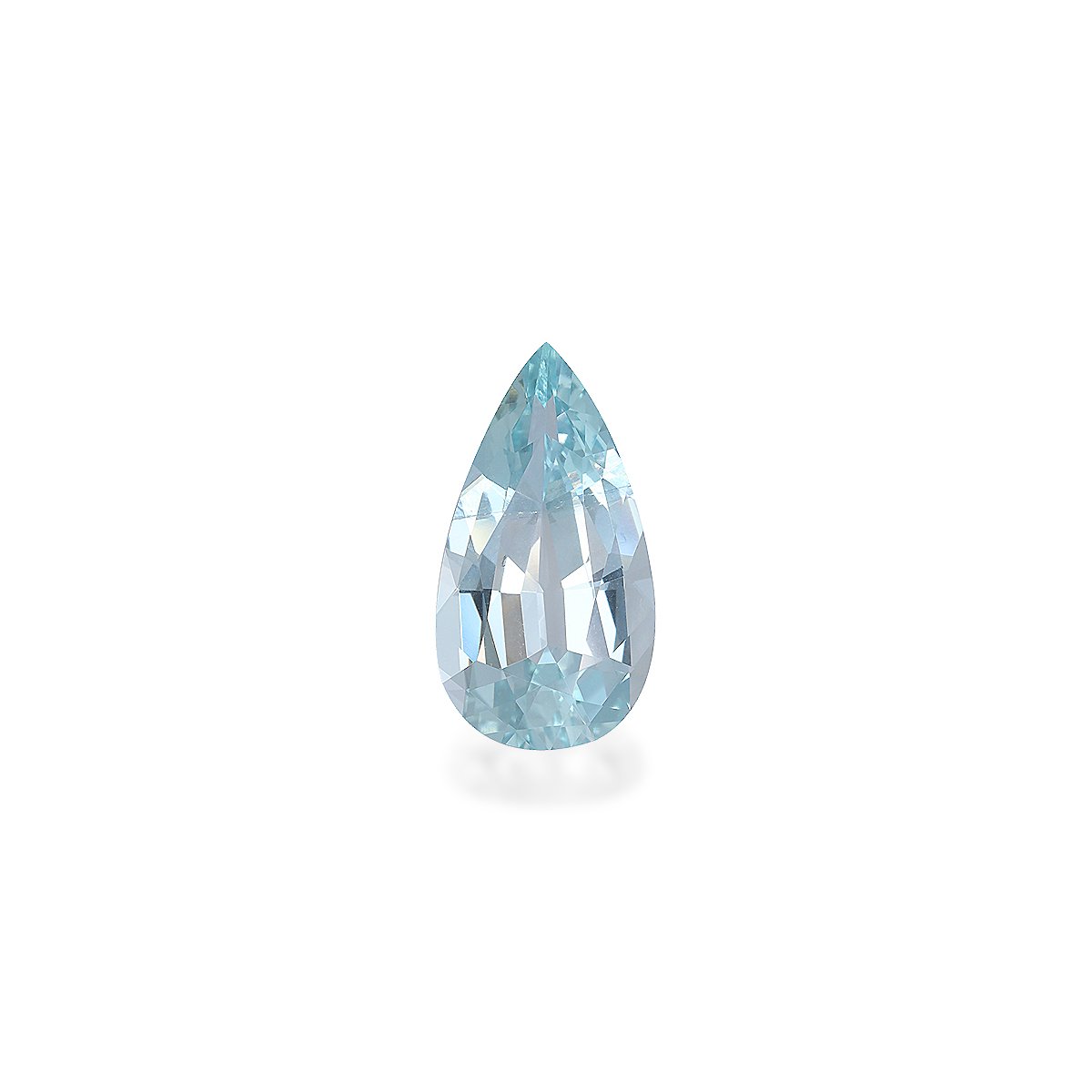 baby blue aquamarine, 5.3ct pear cut — main view