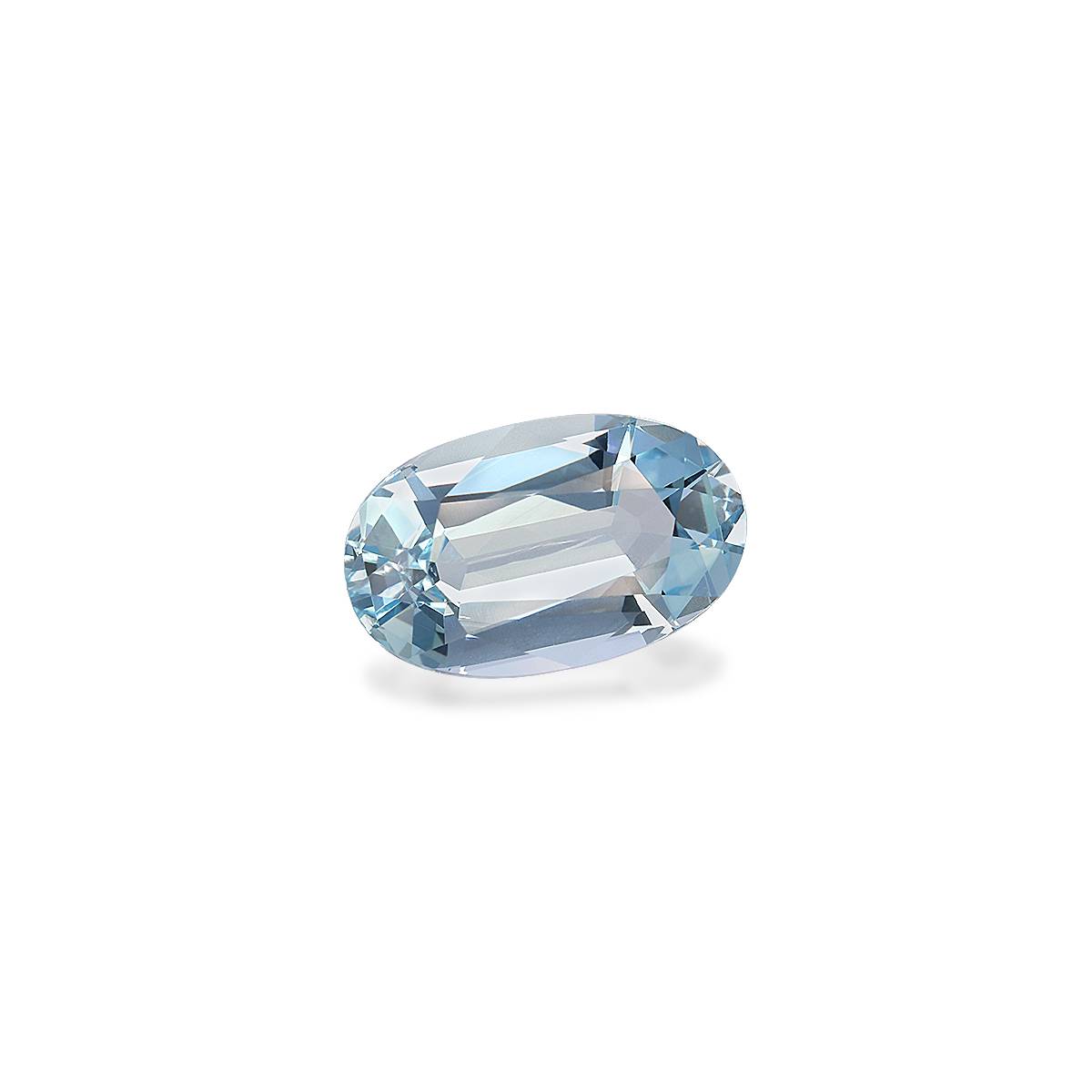 baby blue aquamarine, 4.46ct oval cut — view 3