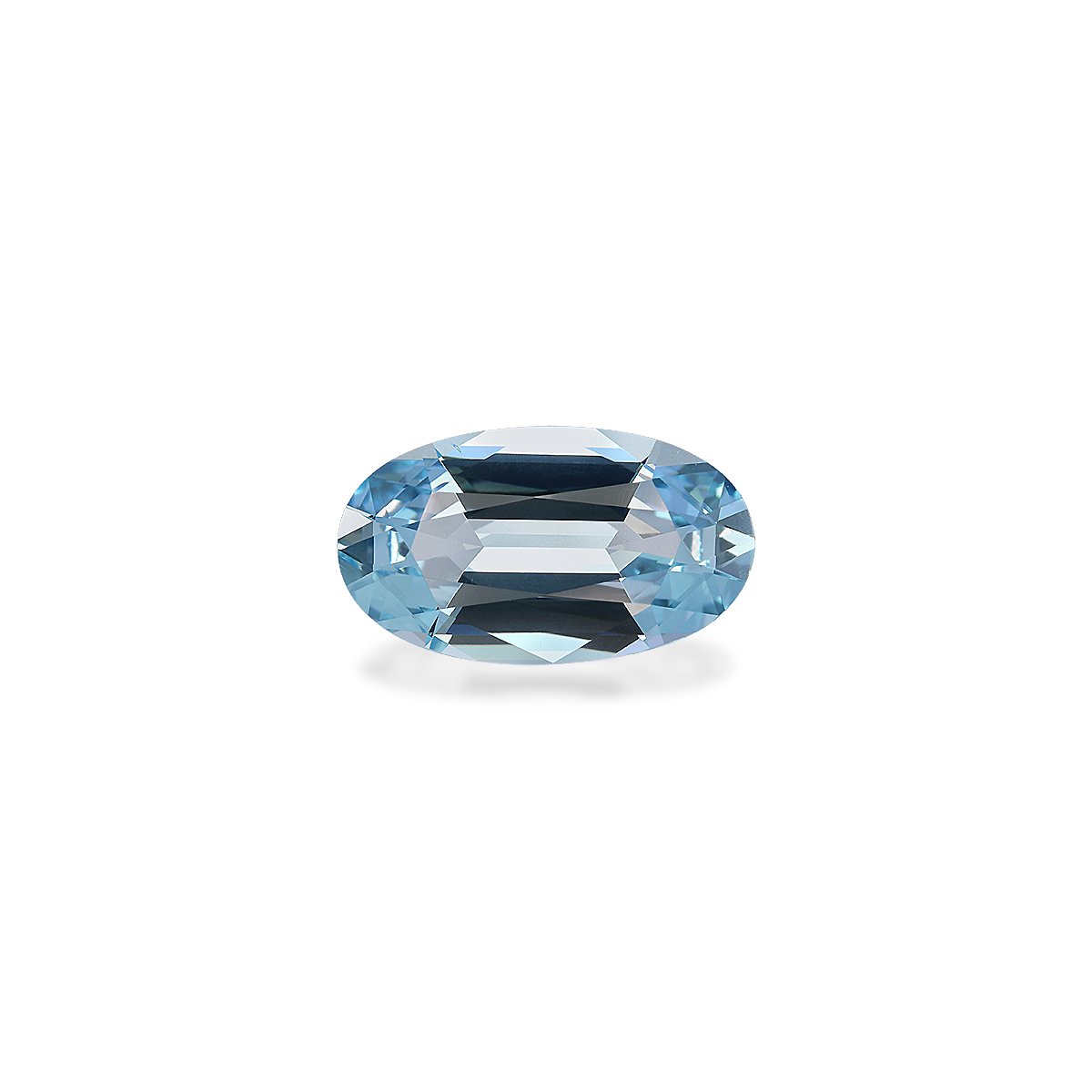 baby blue aquamarine, 2.92ct oval cut — main view