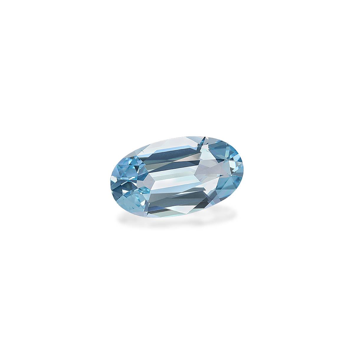 baby blue aquamarine, 2.92ct oval cut — view 3