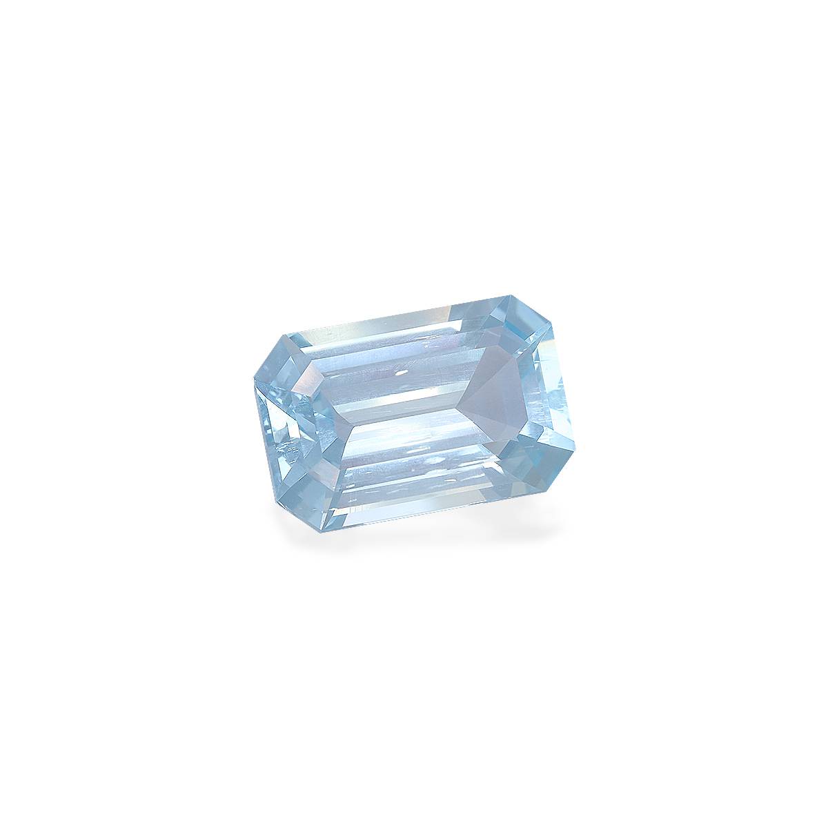 baby blue aquamarine, 10.82ct rectangular cut — view 3