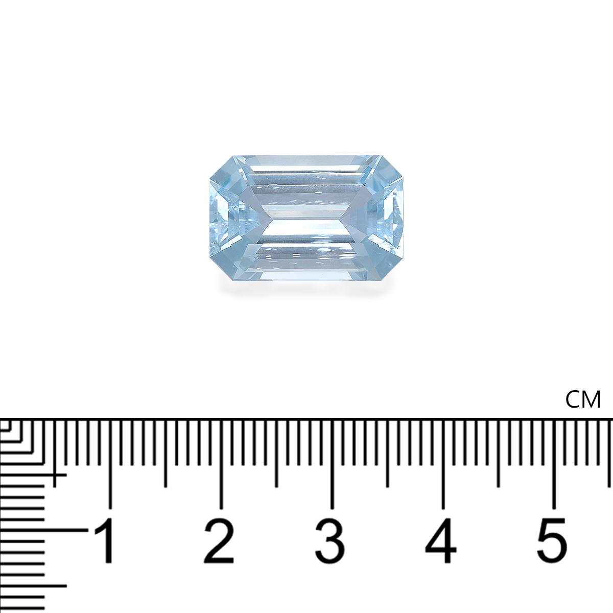 baby blue aquamarine, 10.82ct rectangular cut — view 4