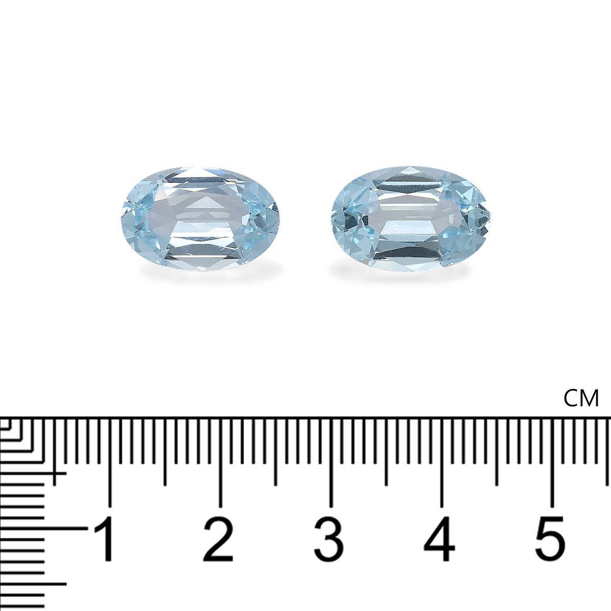 baby blue aquamarine, 9.62ct oval cut — view 4