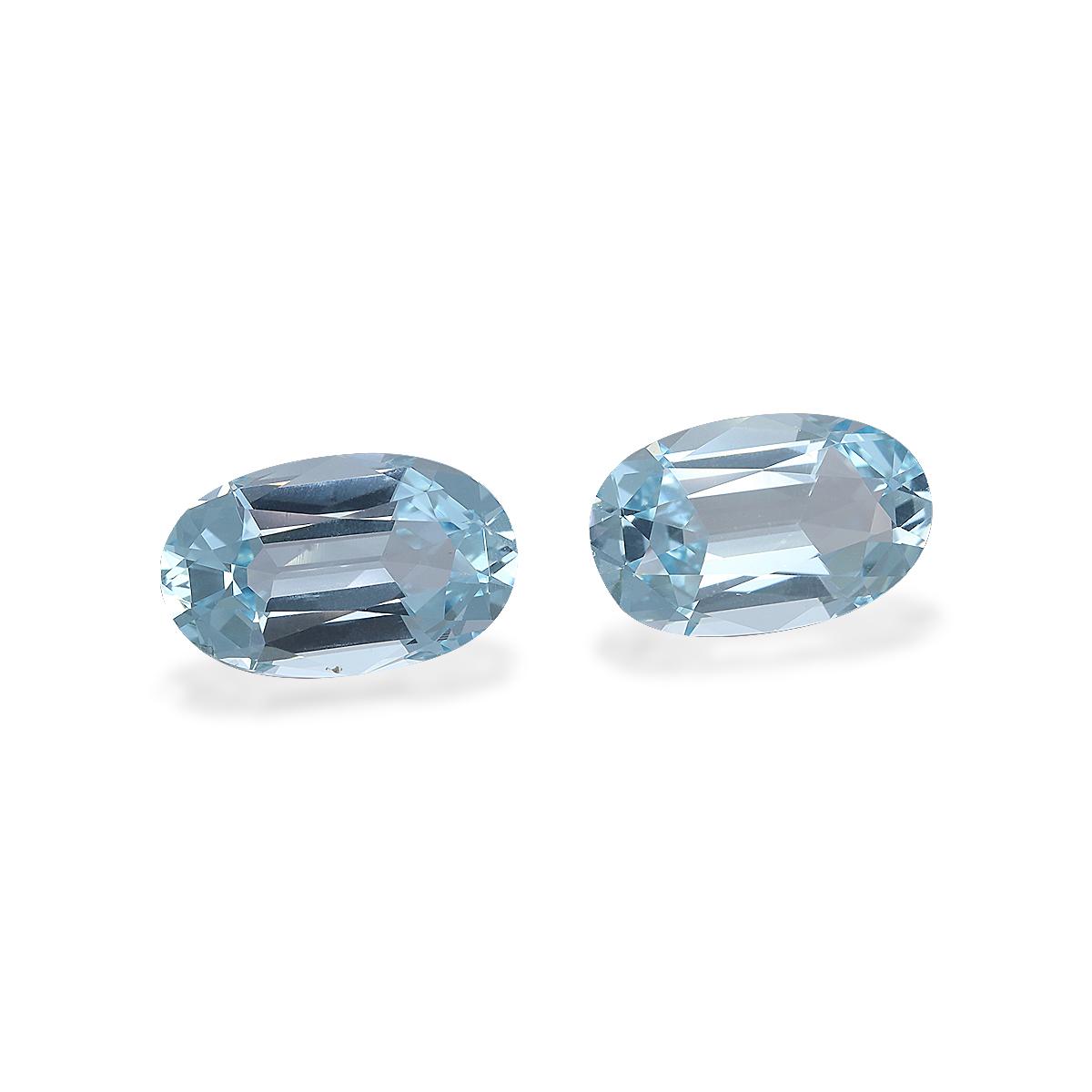 baby blue aquamarine, 6.97ct oval cut — view 3