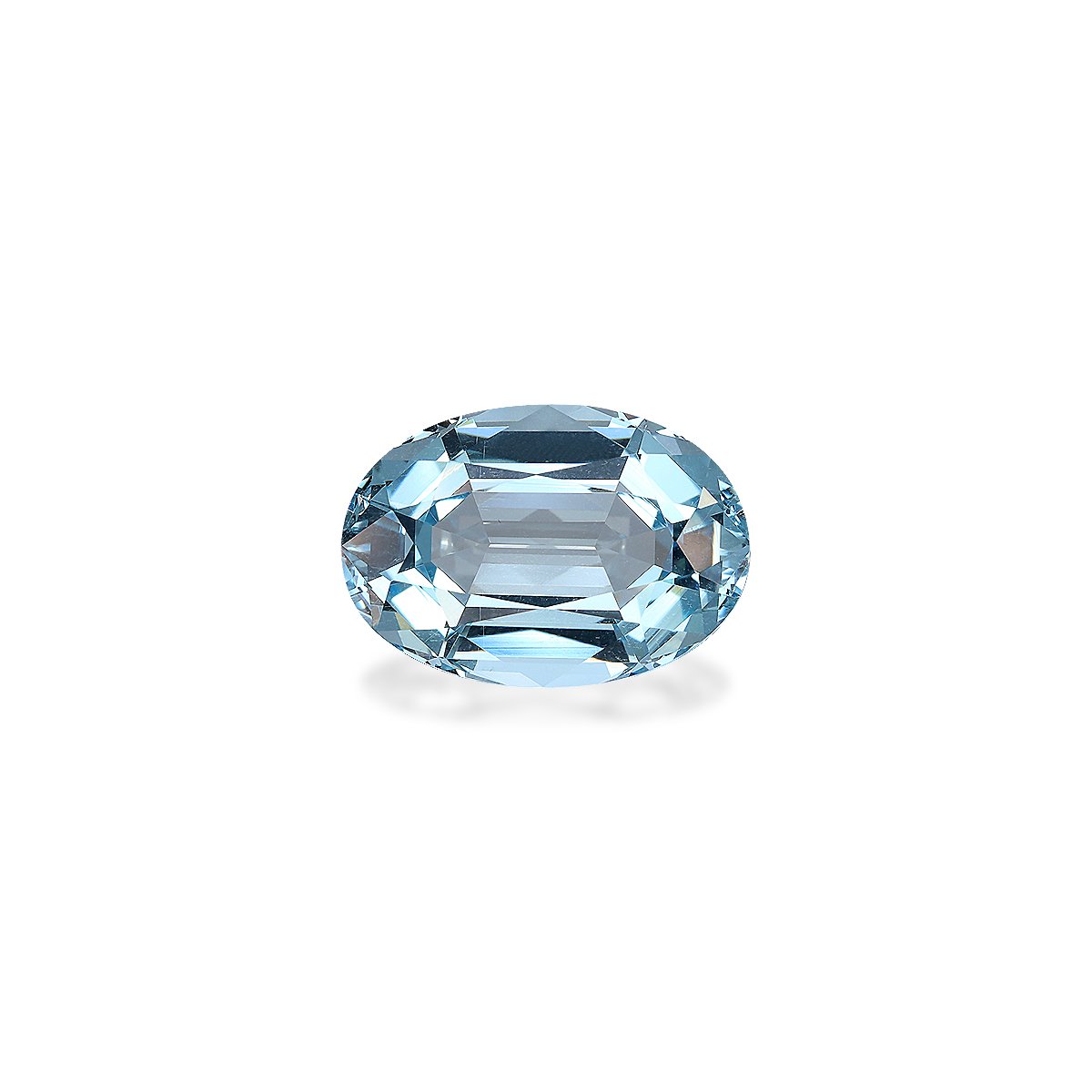 baby blue aquamarine, 7.39ct oval cut — main view