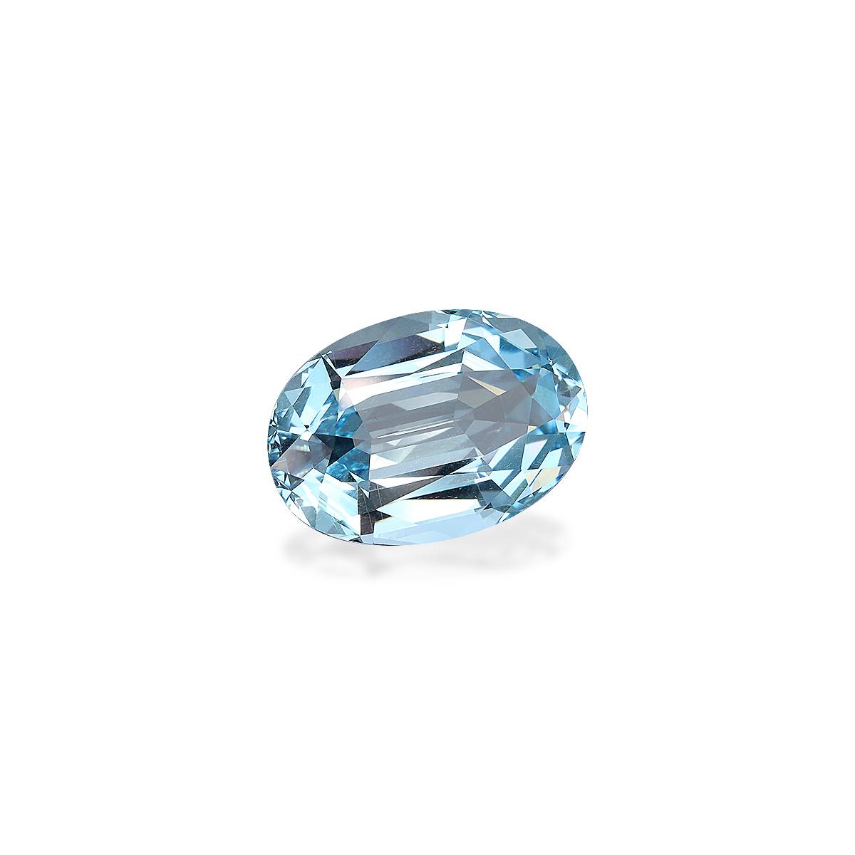 baby blue aquamarine, 7.39ct oval cut — view 3