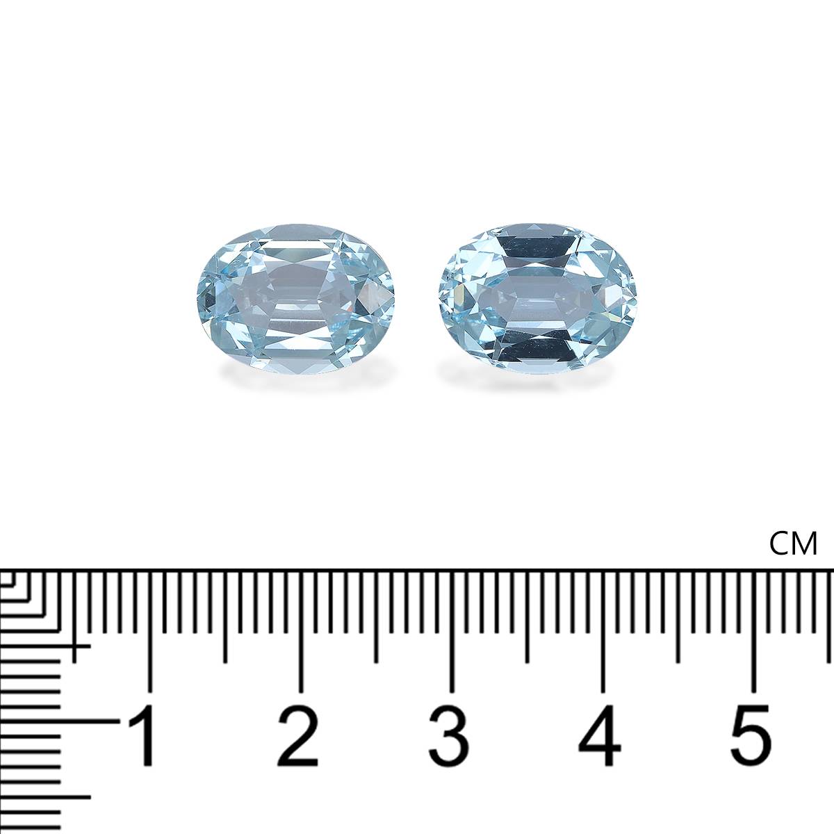 baby blue aquamarine, 6.65ct oval cut — view 4
