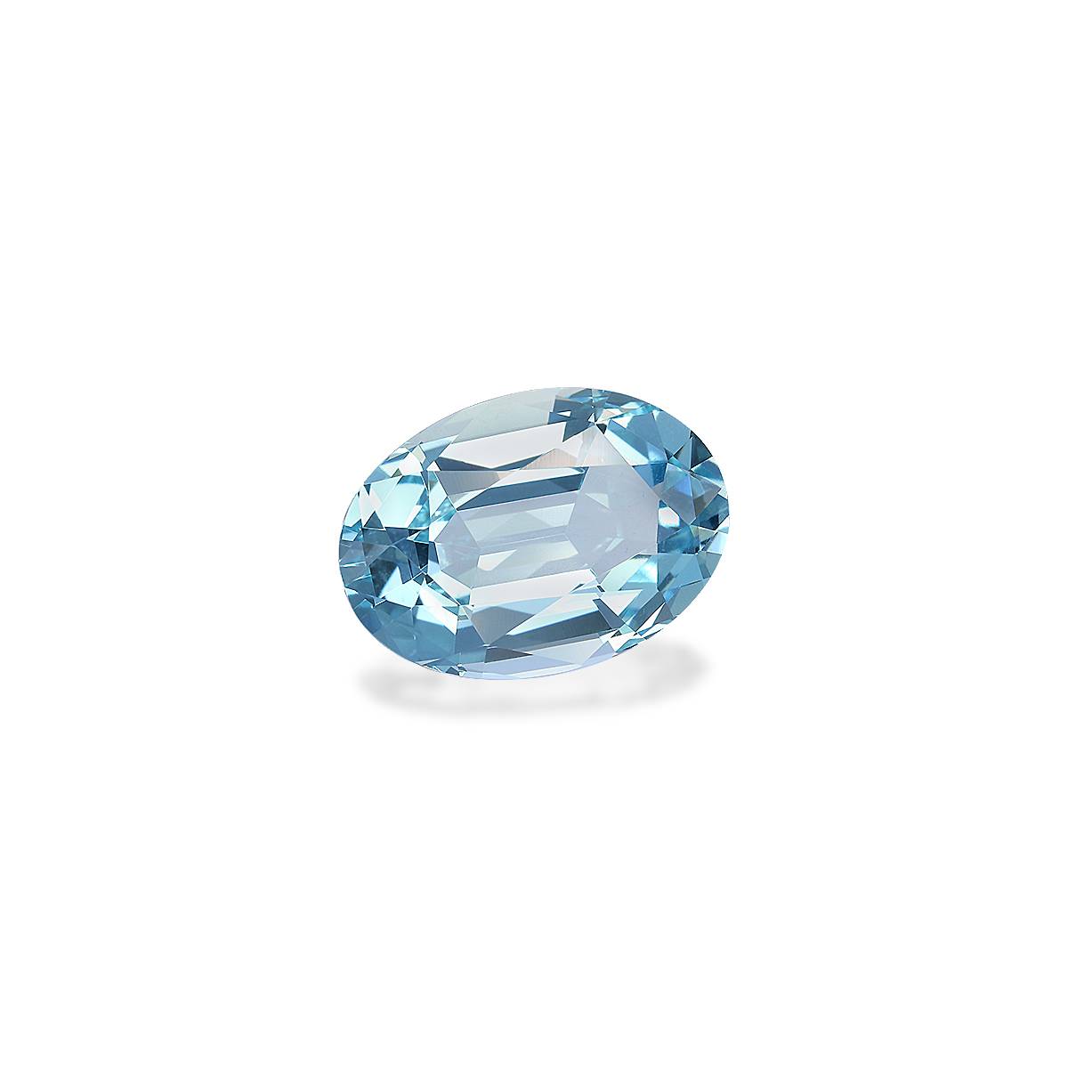 baby blue aquamarine, 5.18ct oval cut — view 3