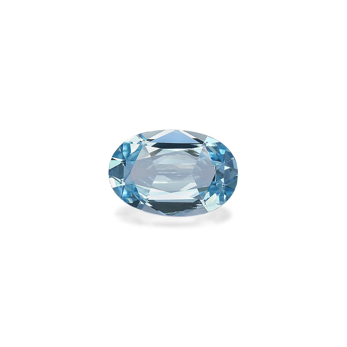 arctic blue aquamarine, 4.38ct oval cut — main view