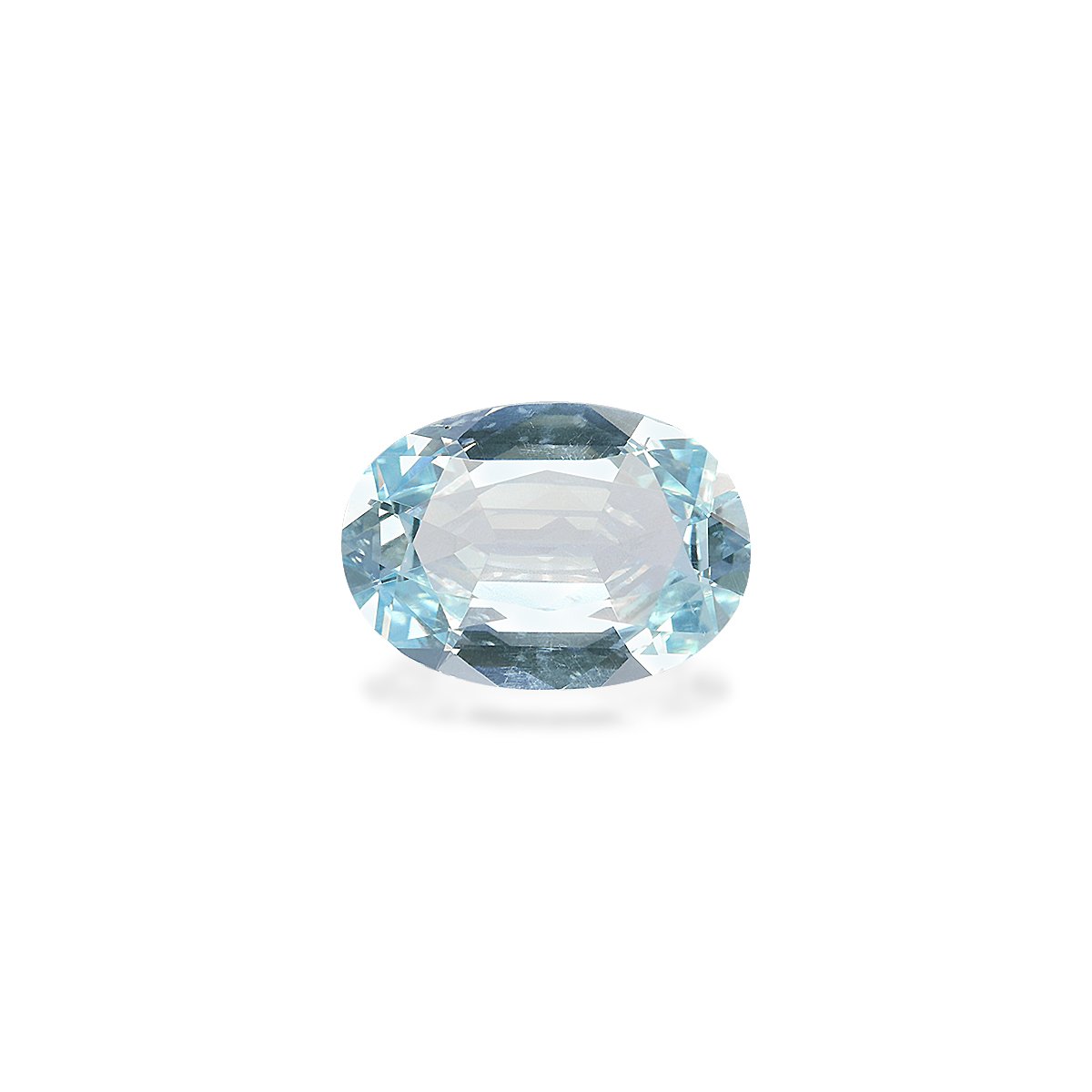 sky blue aquamarine, 3.3ct oval cut — main view