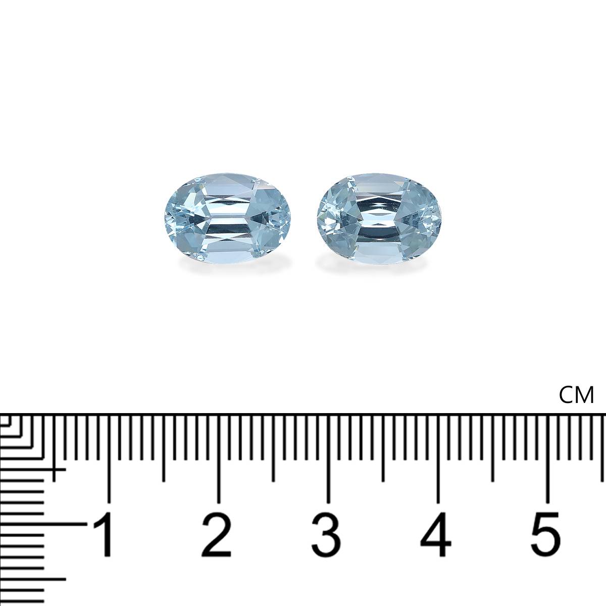 baby blue aquamarine, 6.72ct oval cut — view 4