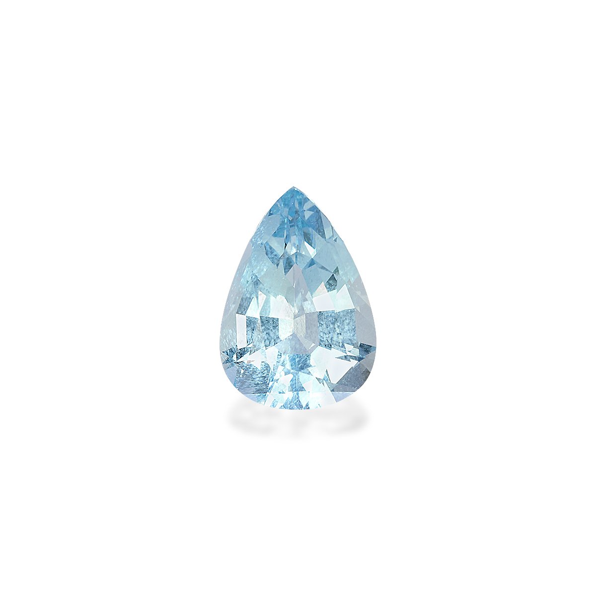 baby blue aquamarine, 4.94ct pear cut — main view