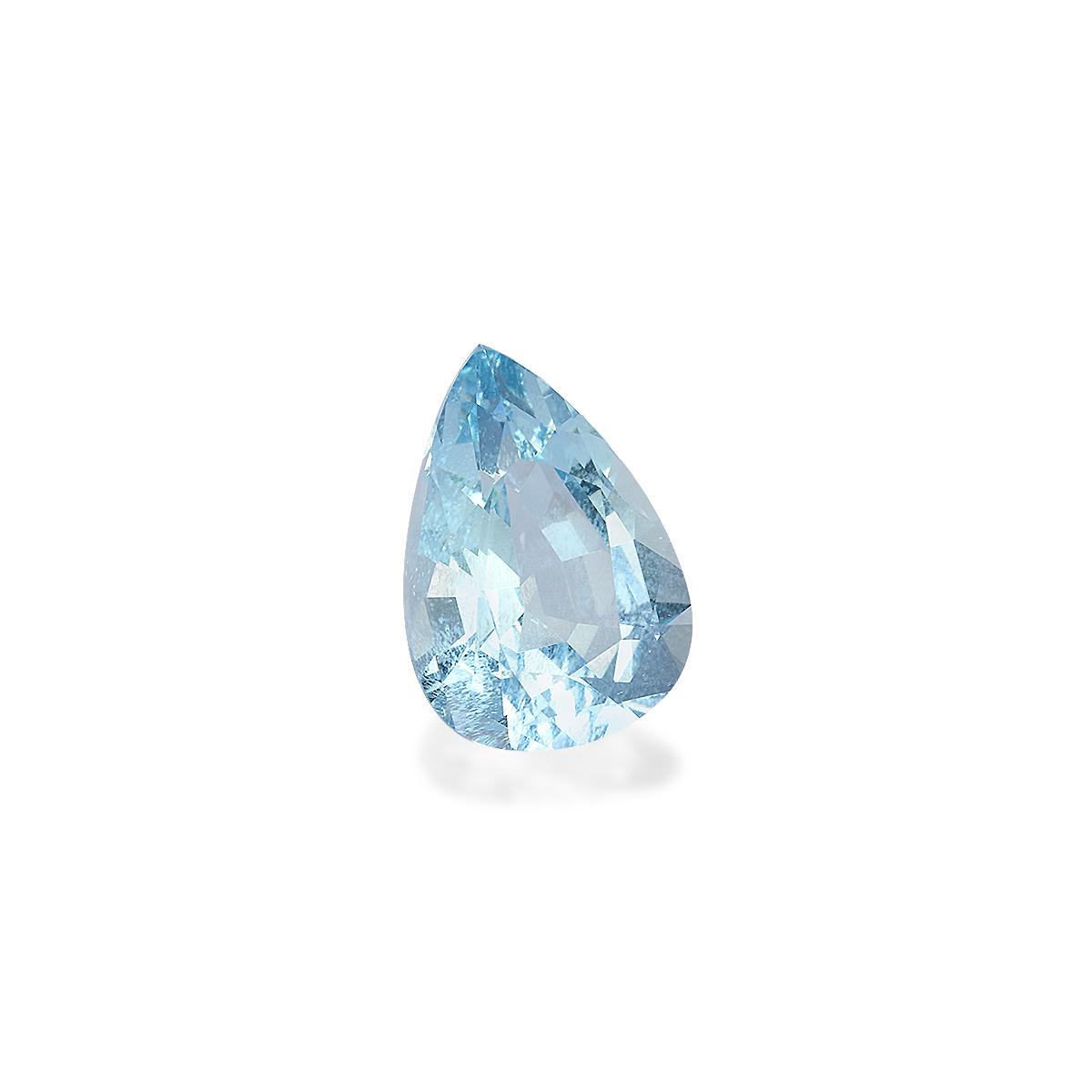 baby blue aquamarine, 4.94ct pear cut — view 3
