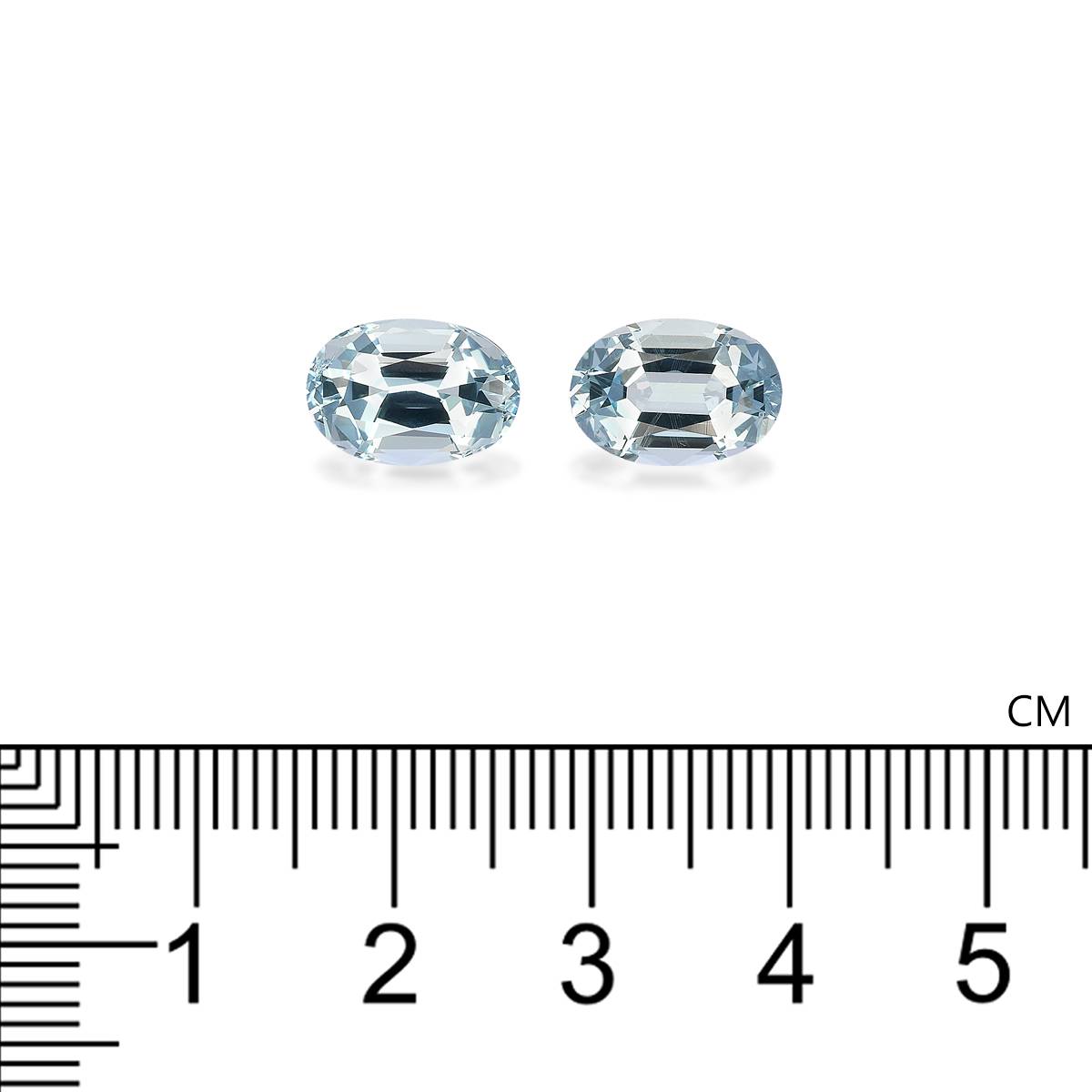 sky blue aquamarine, 5.24ct oval cut — view 4