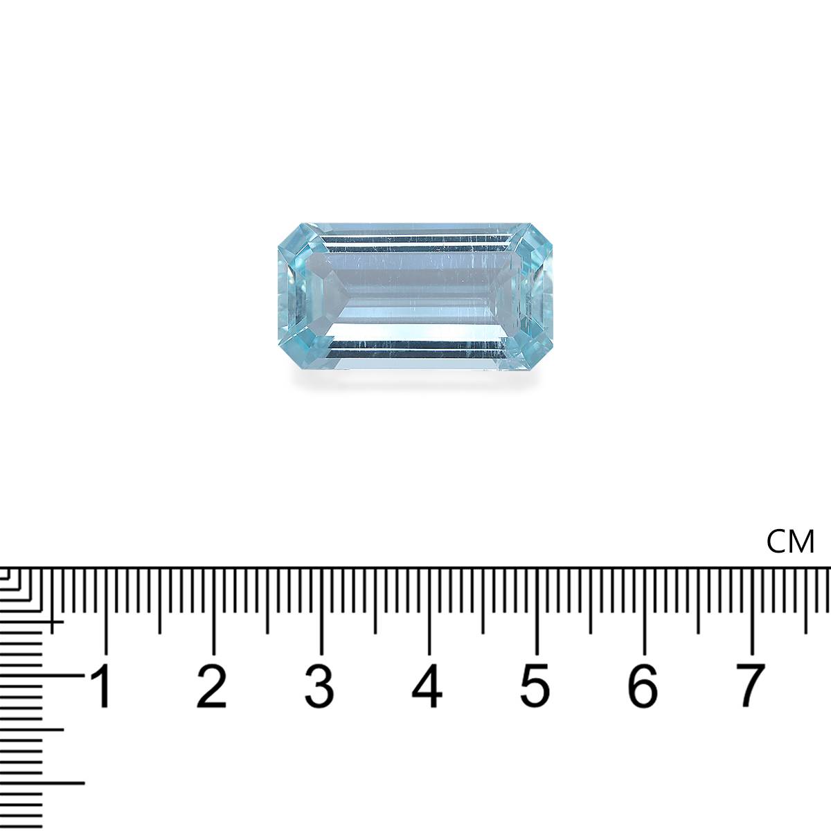baby blue aquamarine, 23.8ct rectangular cut — view 4