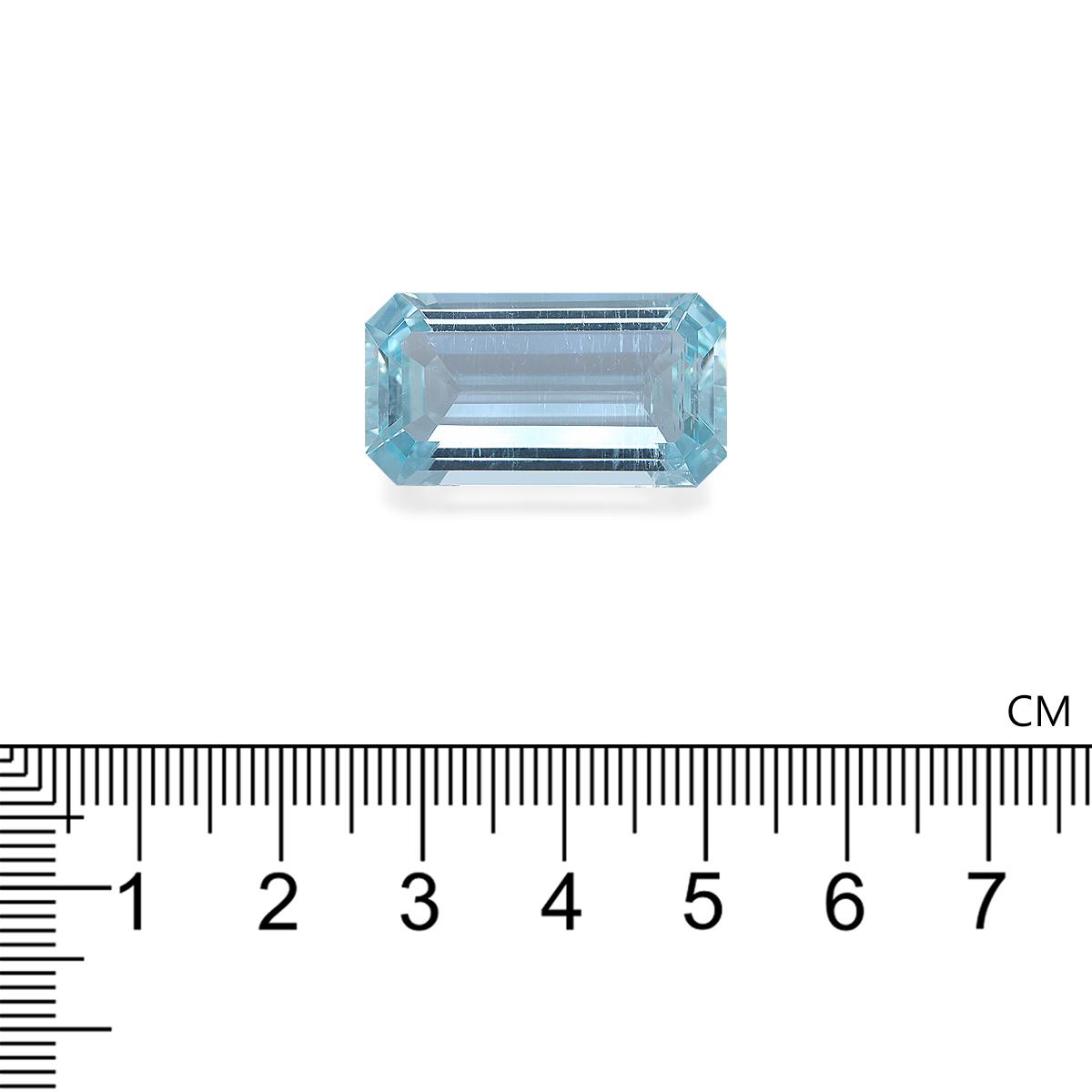 baby blue aquamarine, 23.8ct rectangular cut — view 4