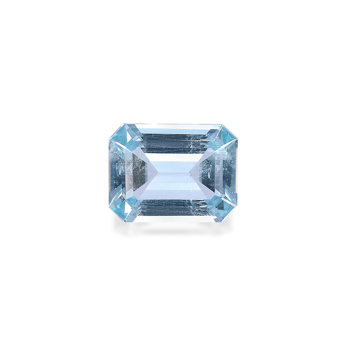 baby blue aquamarine, 5.72ct rectangular cut — main view
