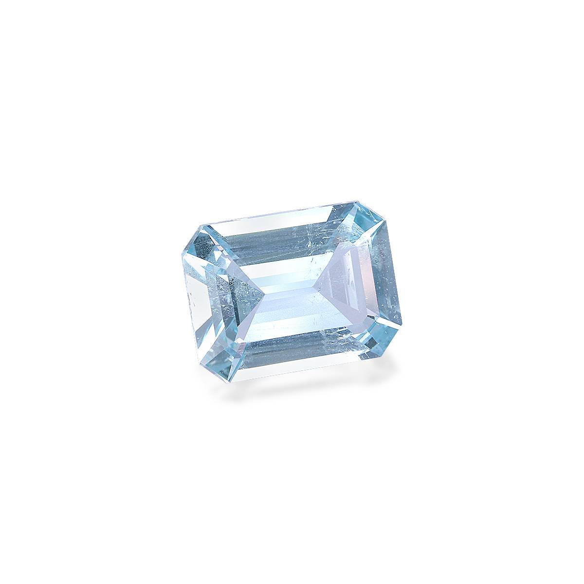 baby blue aquamarine, 5.72ct rectangular cut — view 3