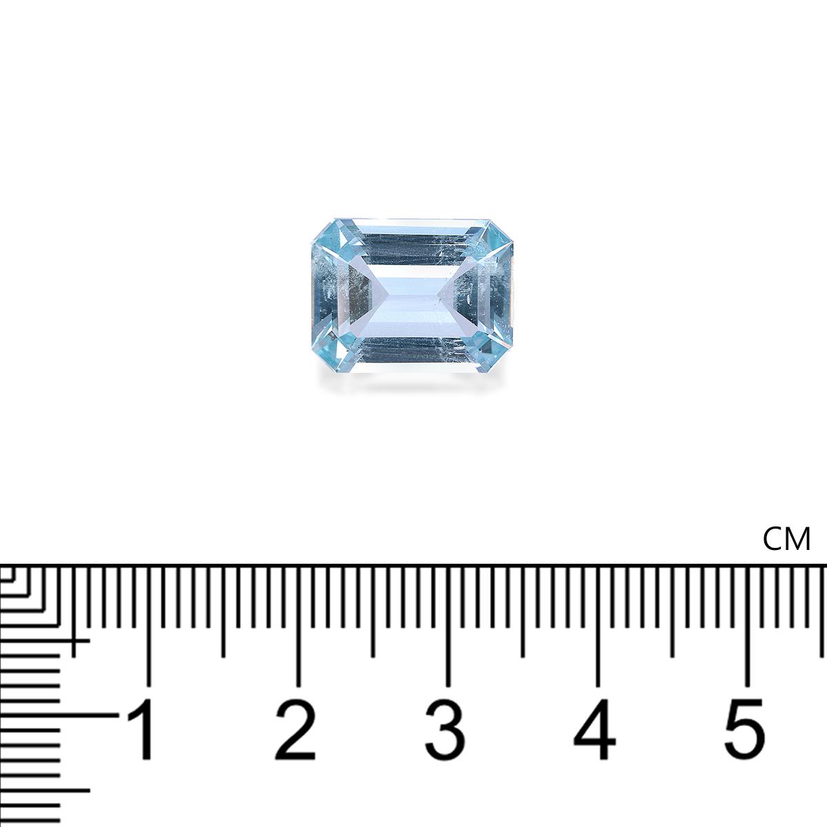 baby blue aquamarine, 5.72ct rectangular cut — view 4