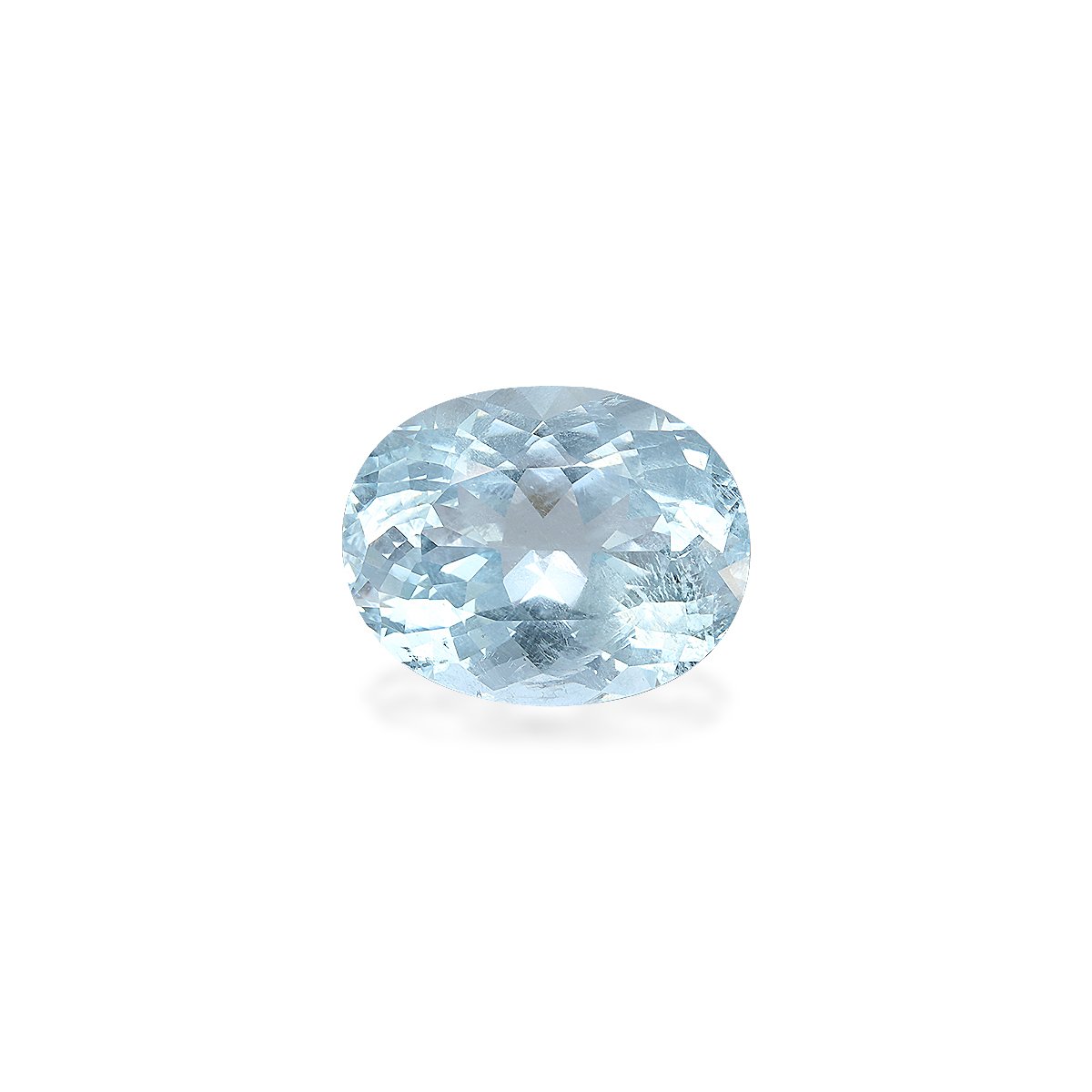 baby blue aquamarine, 8.73ct oval cut — main view