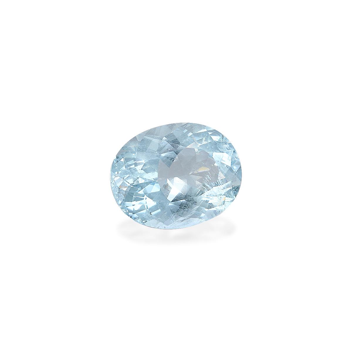 baby blue aquamarine, 8.73ct oval cut — view 3