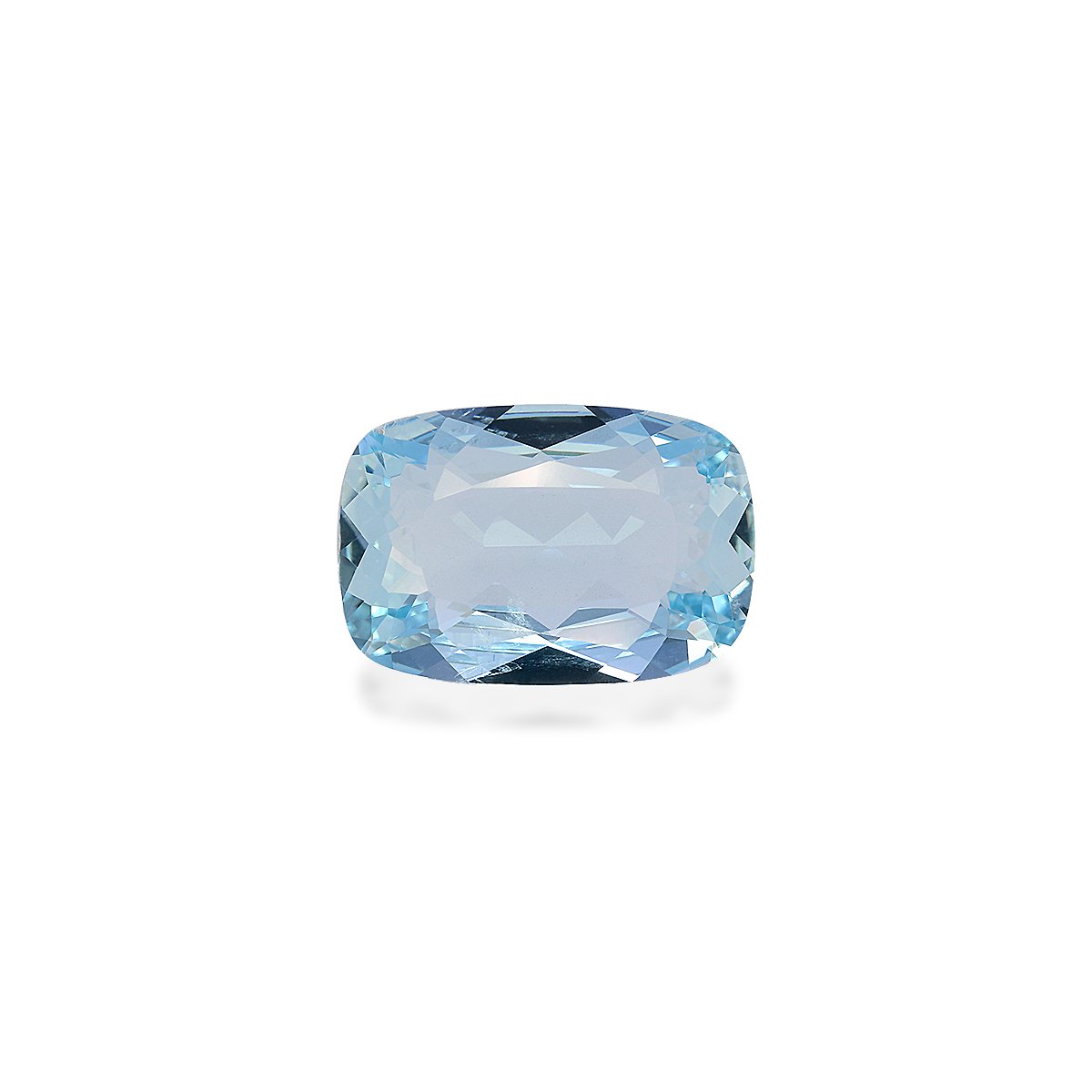 ice blue aquamarine, 5.34ct cushion cut — main view