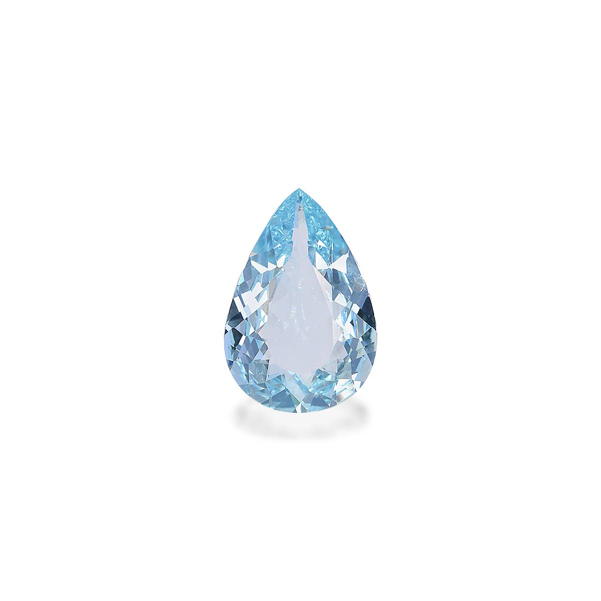 baby blue aquamarine, 3.98ct pear cut — main view