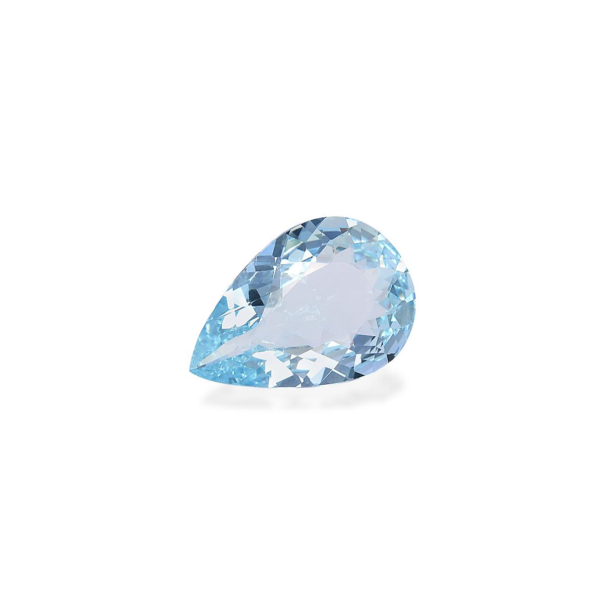 baby blue aquamarine, 3.98ct pear cut — view 3