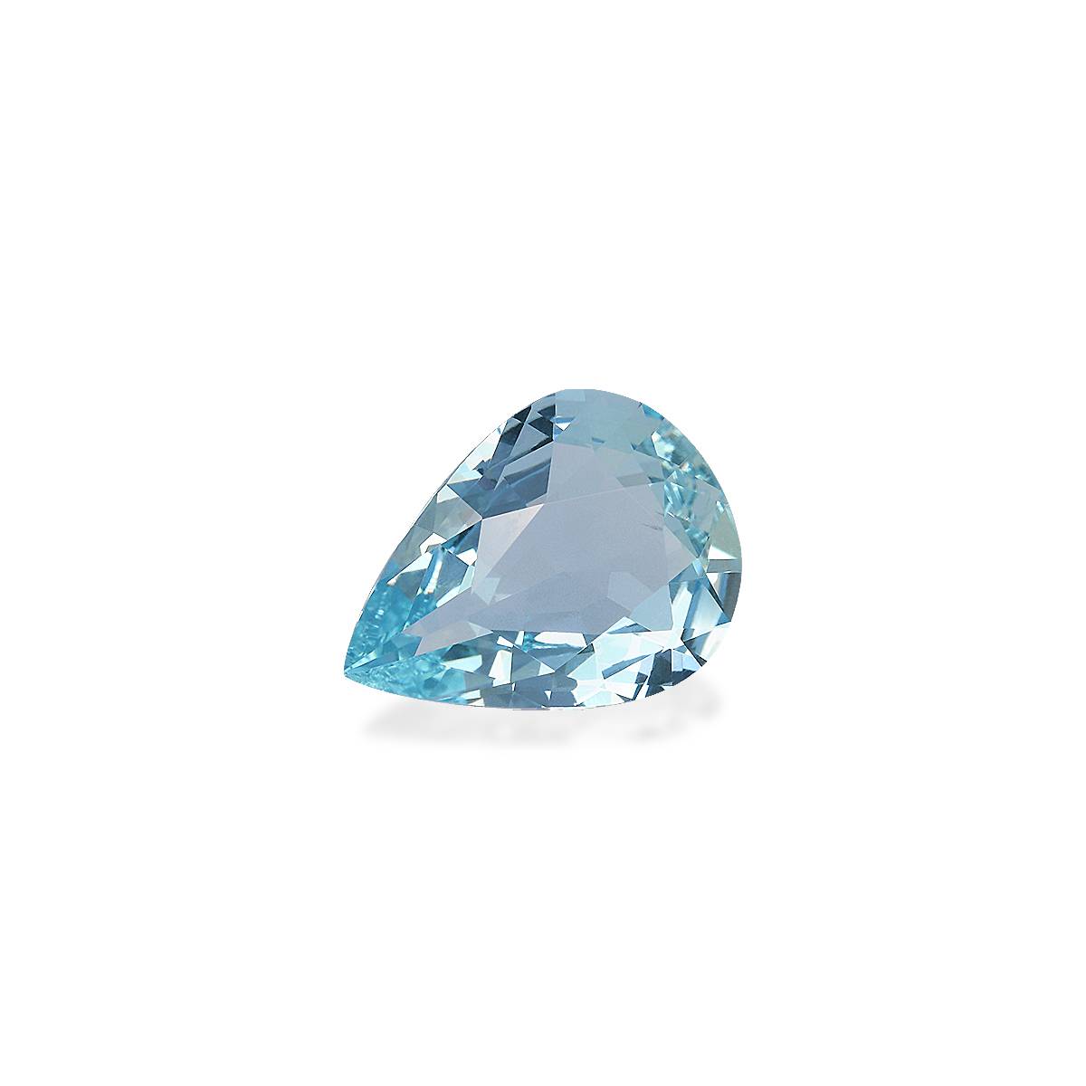 baby blue aquamarine, 2.35ct pear cut — view 3