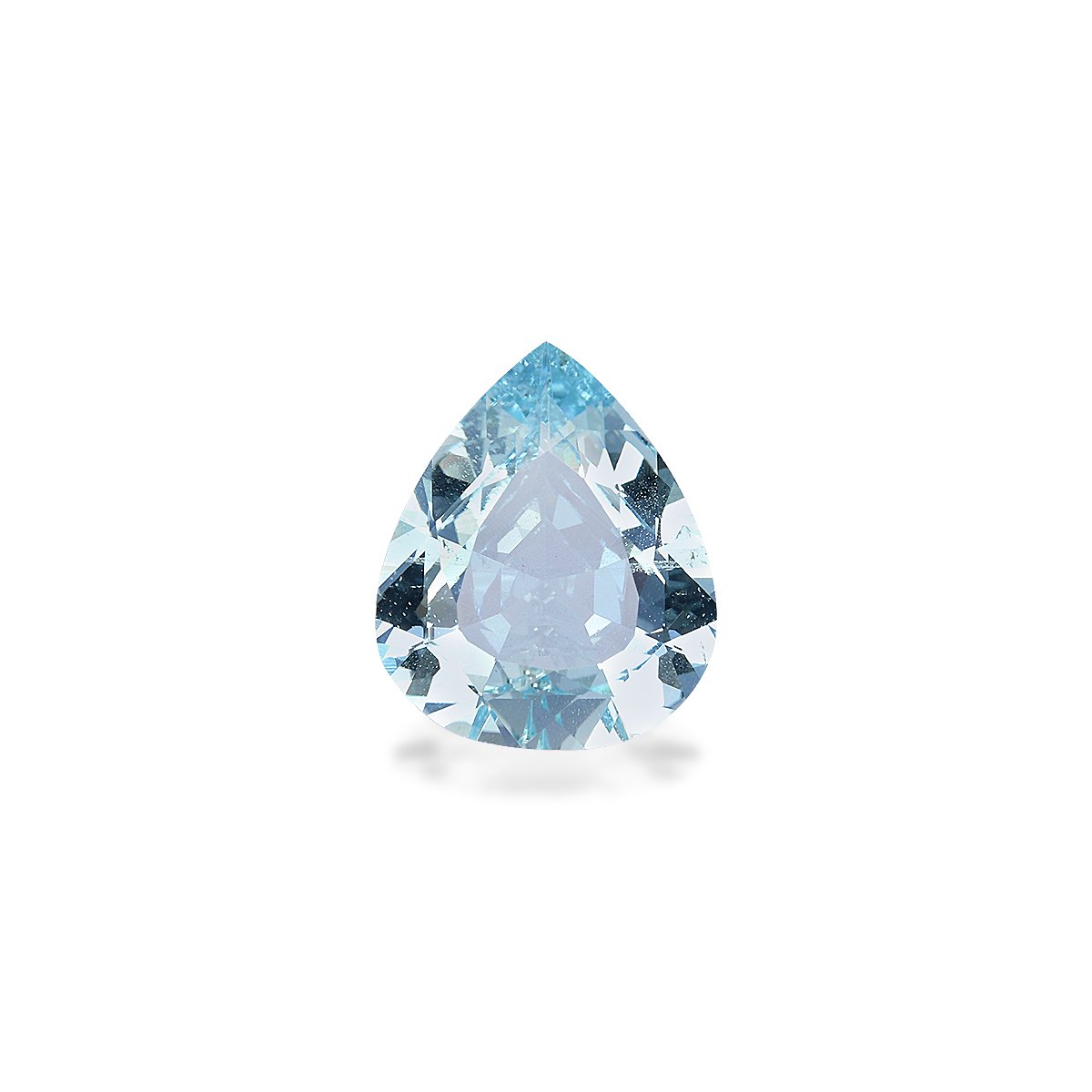 baby blue aquamarine, 3.23ct pear cut — main view