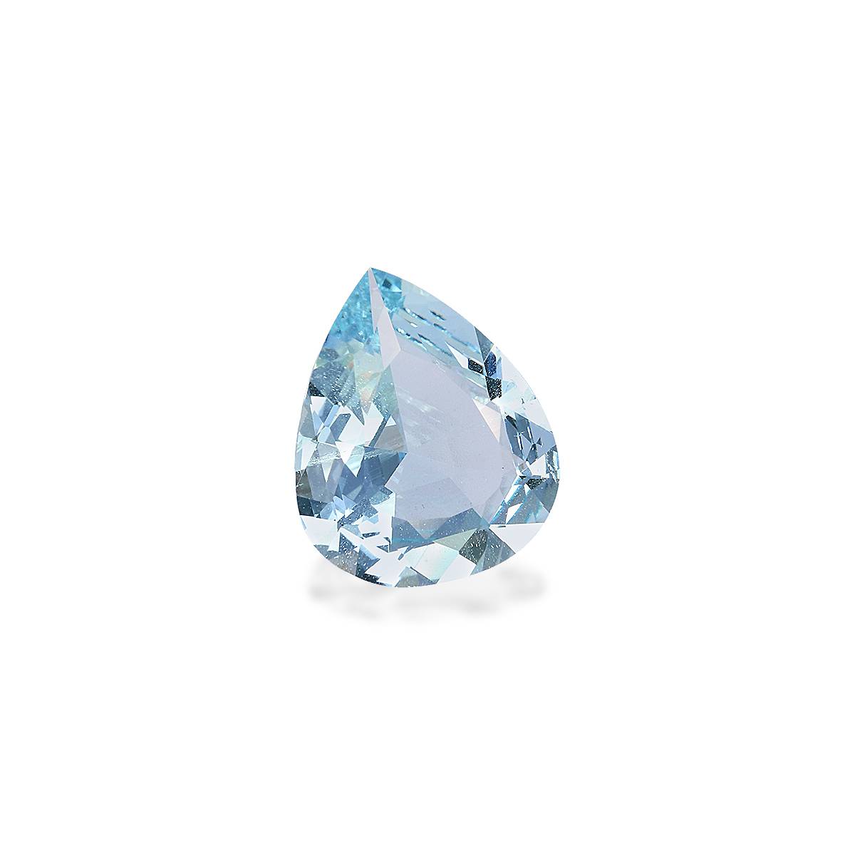 baby blue aquamarine, 3.23ct pear cut — view 3